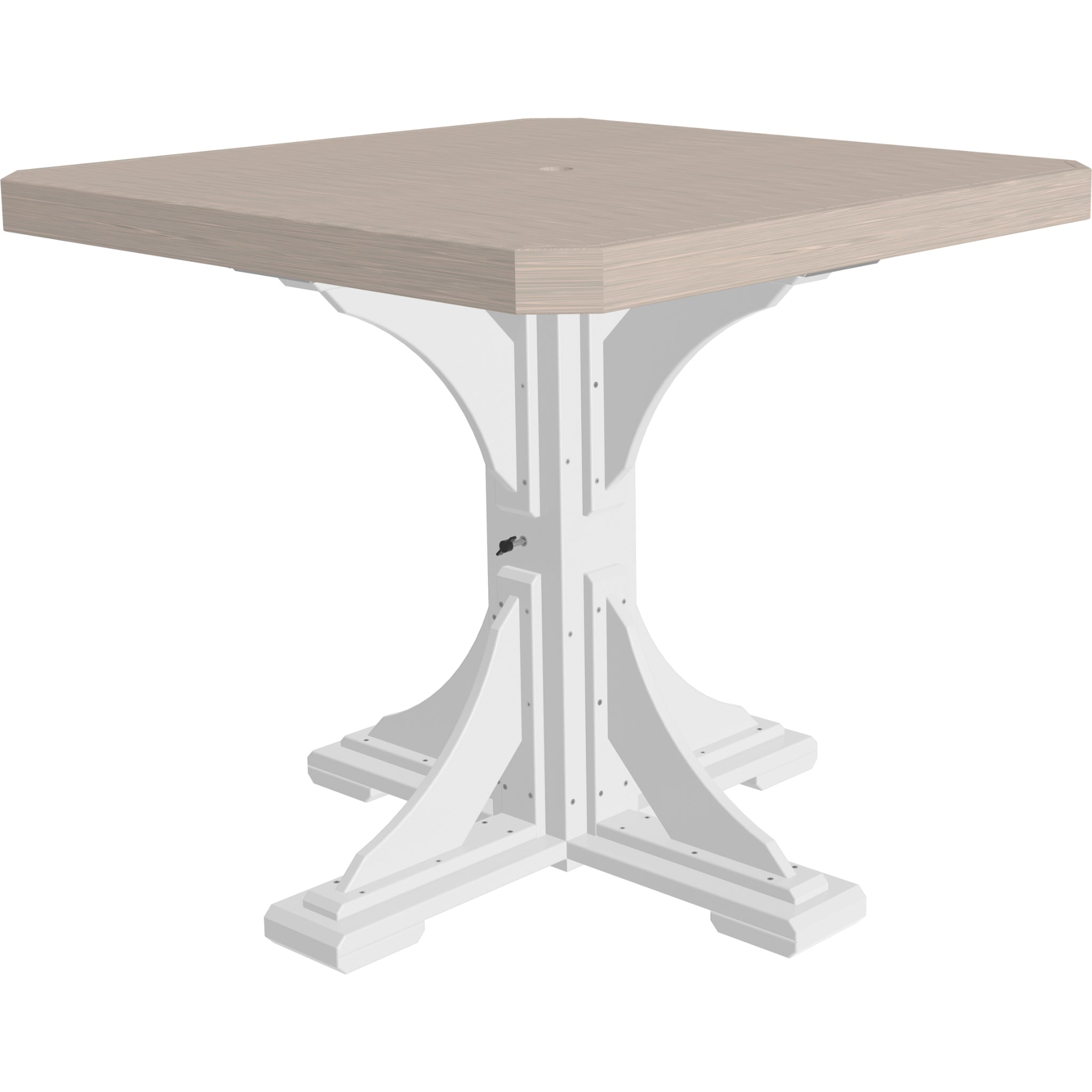 LuxCraft 41″ Square Table – Outdoor Poly Patio Counter Height Table (P41ST)