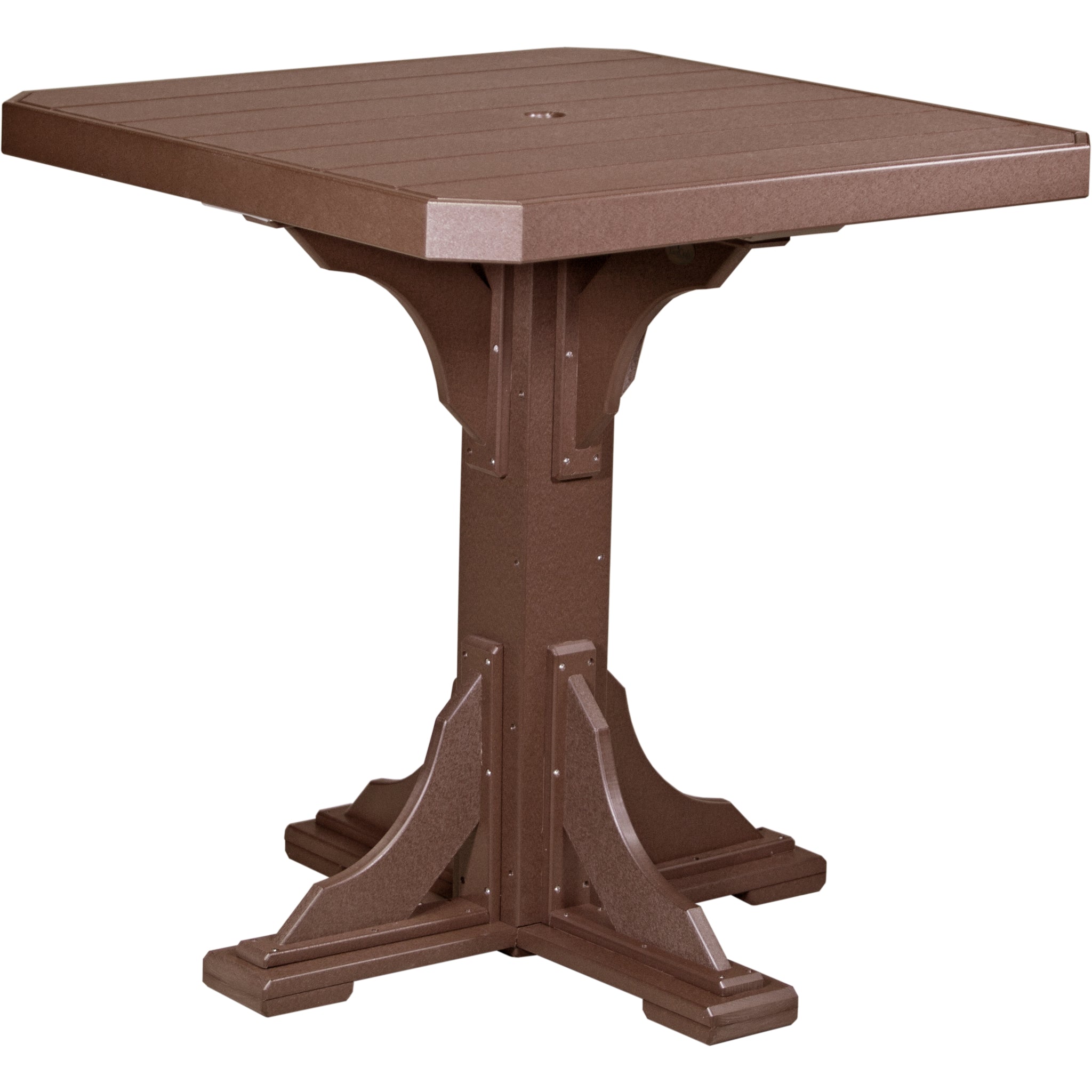 LuxCraft 41″ Square Table – Outdoor Poly Patio Bar Table (P41ST)