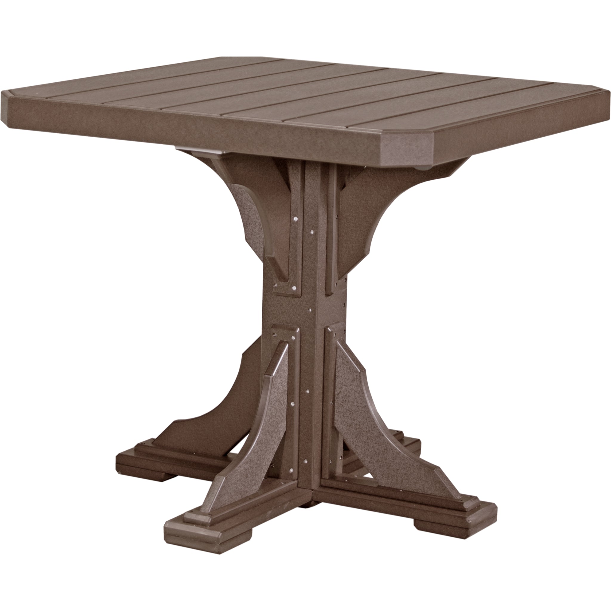 LuxCraft 41″ Square Table – Outdoor Poly Patio Counter Height Table (P41ST)