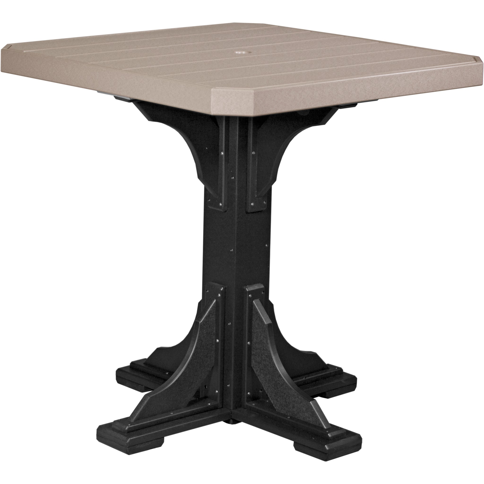 LuxCraft 41″ Square Table – Outdoor Poly Patio Bar Table (P41ST)