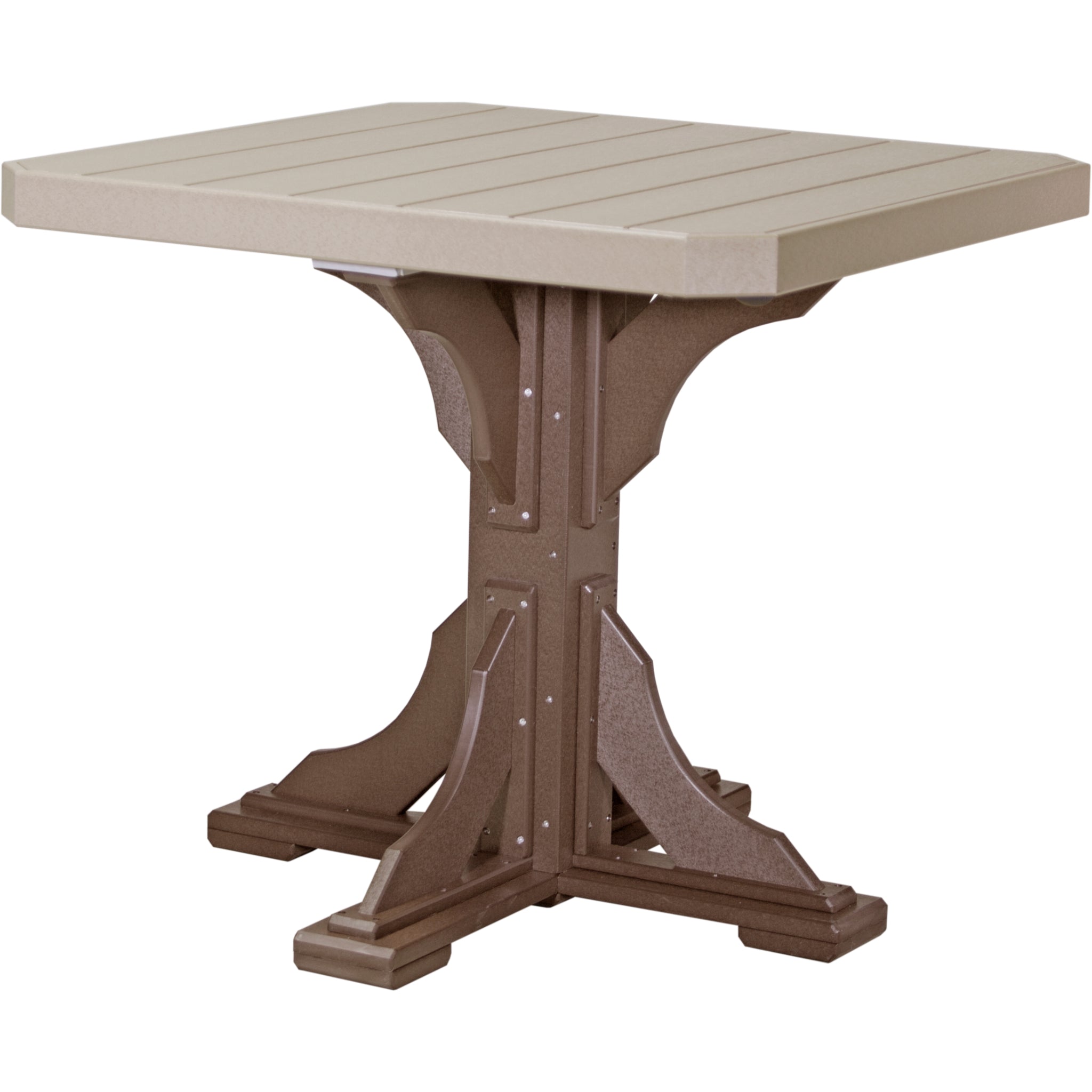 LuxCraft 41″ Square Table – Outdoor Poly Patio Counter Height Table (P41ST)