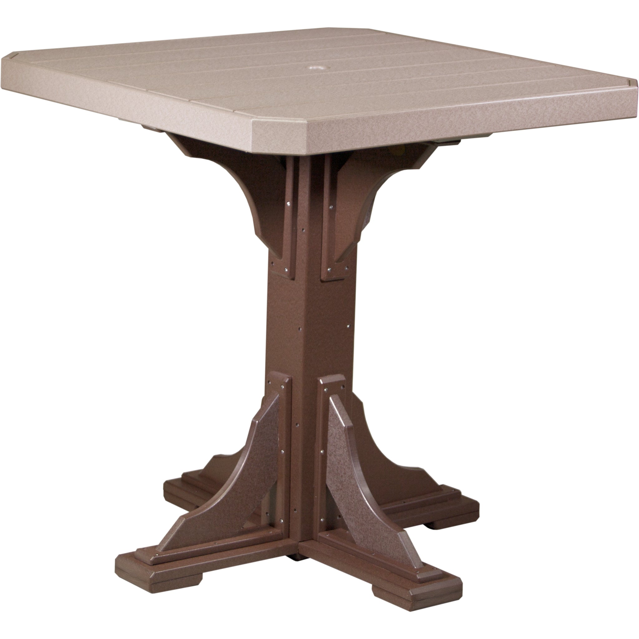 LuxCraft 41″ Square Table – Outdoor Poly Patio Bar Table (P41ST)