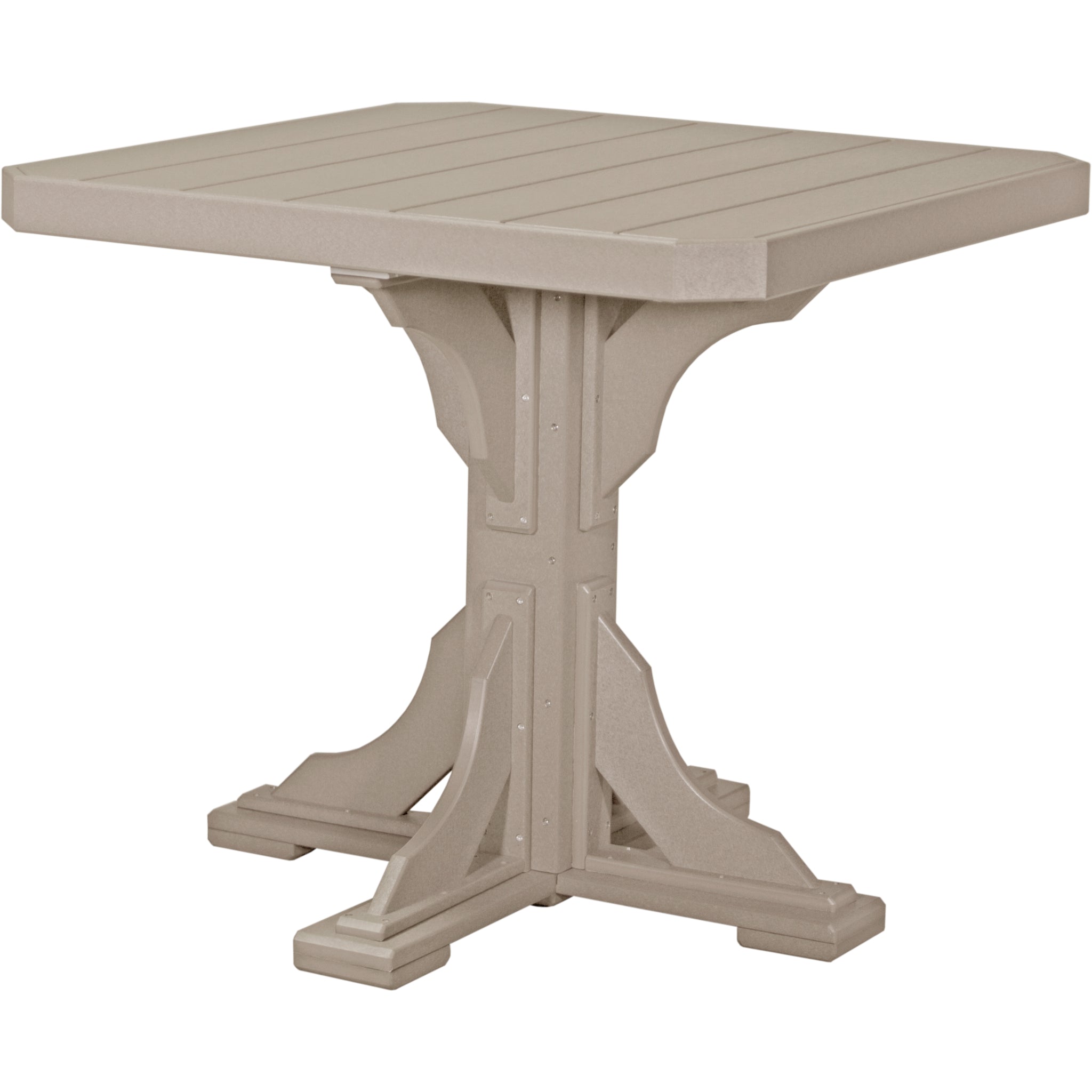 LuxCraft 41″ Square Table – Outdoor Poly Patio Counter Height Table (P41ST)