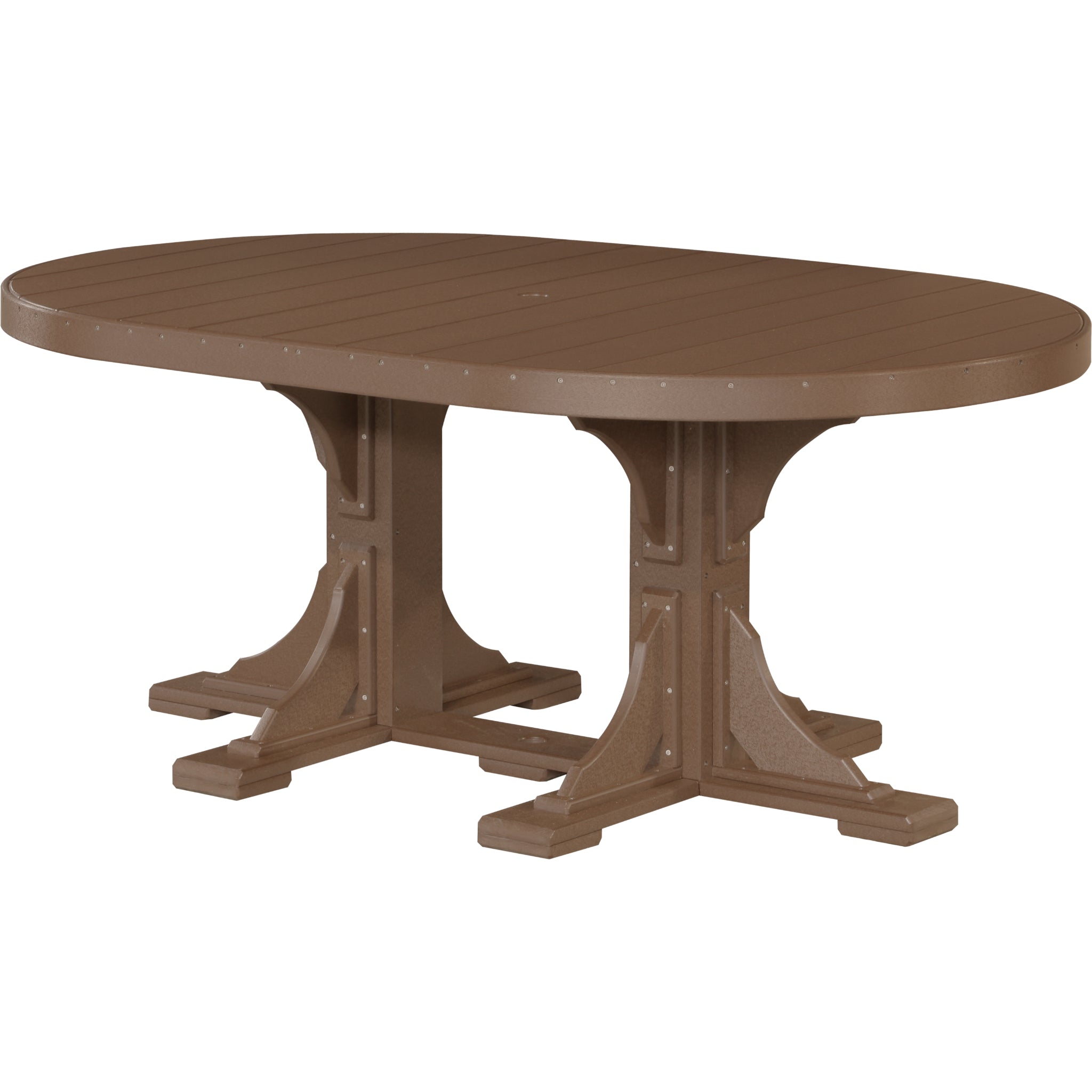 LuxCraft 4′ x 6′ Oval Table – Outdoor Poly Patio Dining Table (P46OT)