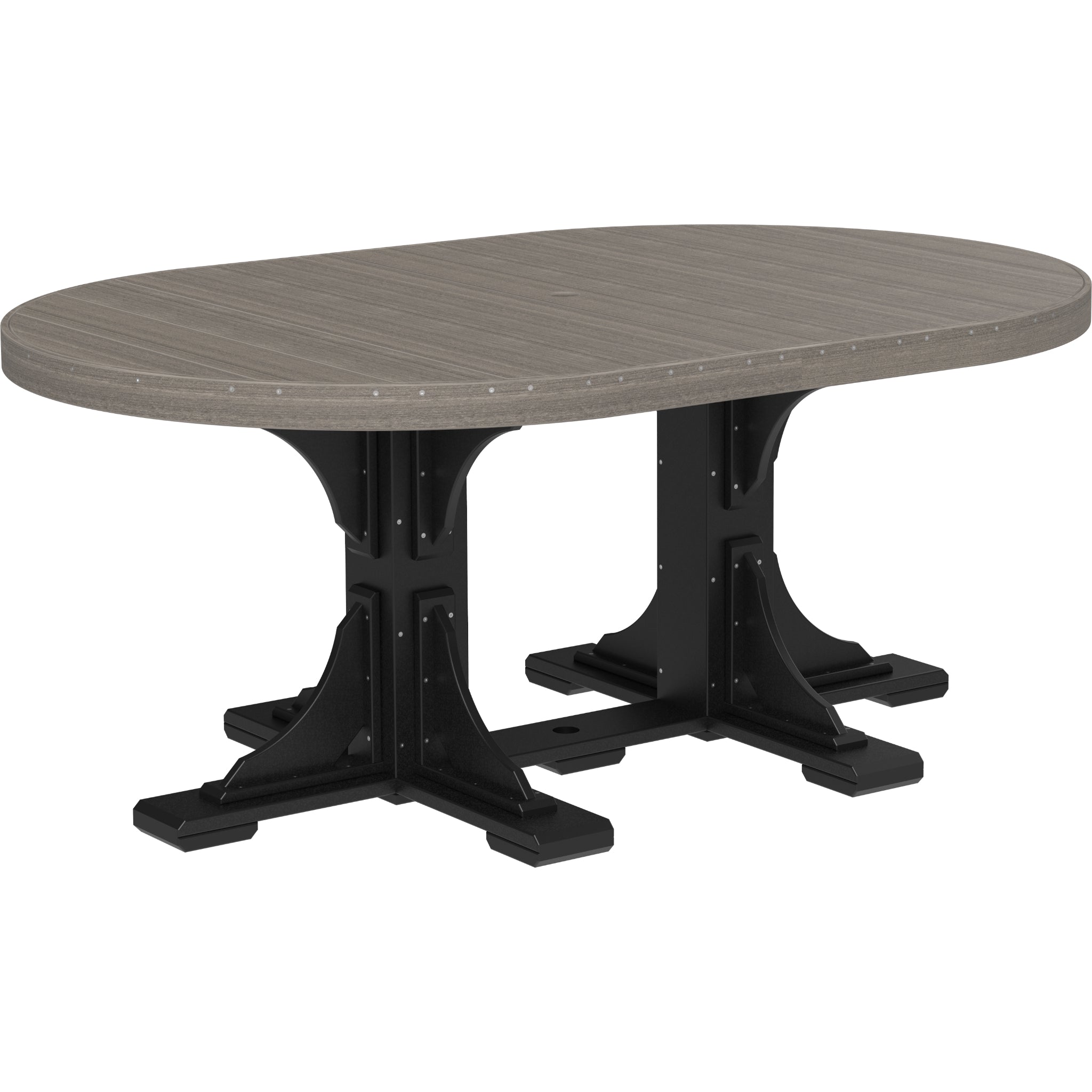 LuxCraft 4′ x 6′ Oval Table – Outdoor Poly Patio Dining Table (P46OT)