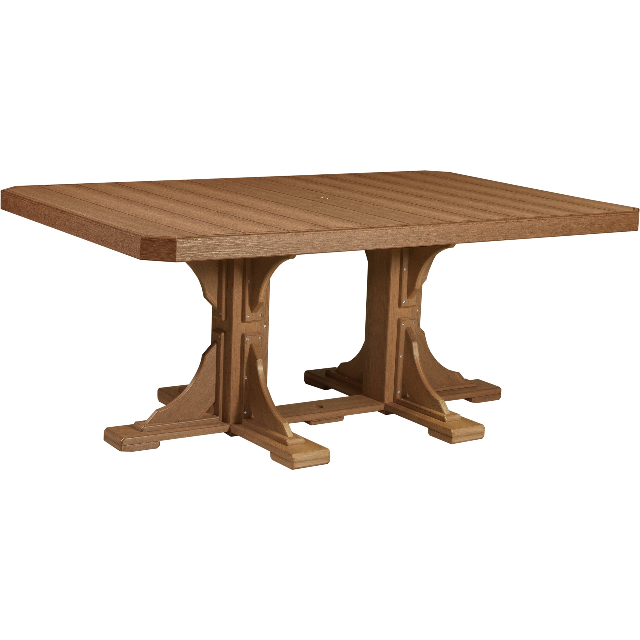 LuxCraft 4′ x 6′ Rectangular Table – Outdoor Poly Patio Dining Table (P46RT)
