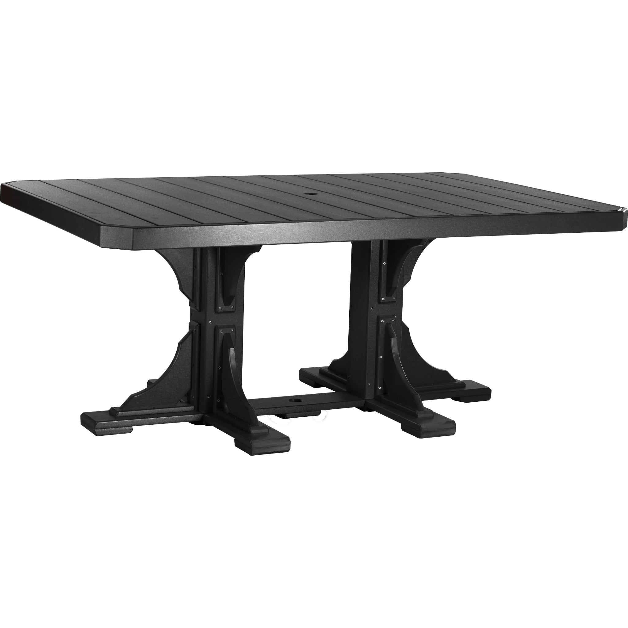 LuxCraft 4′ x 6′ Rectangular Table – Outdoor Poly Patio Dining Table (P46RT)