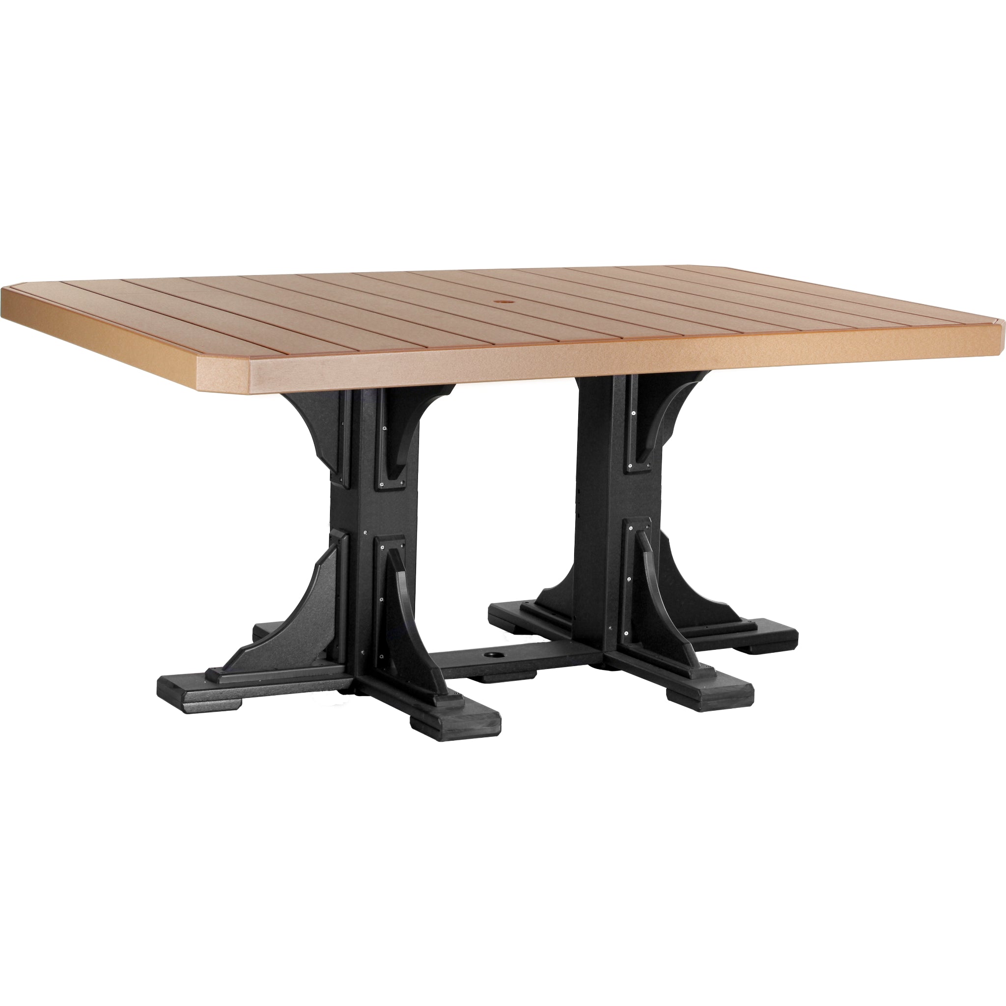 LuxCraft 4′ x 6′ Rectangular Table – Outdoor Poly Patio Counter Height Table (P46RT)