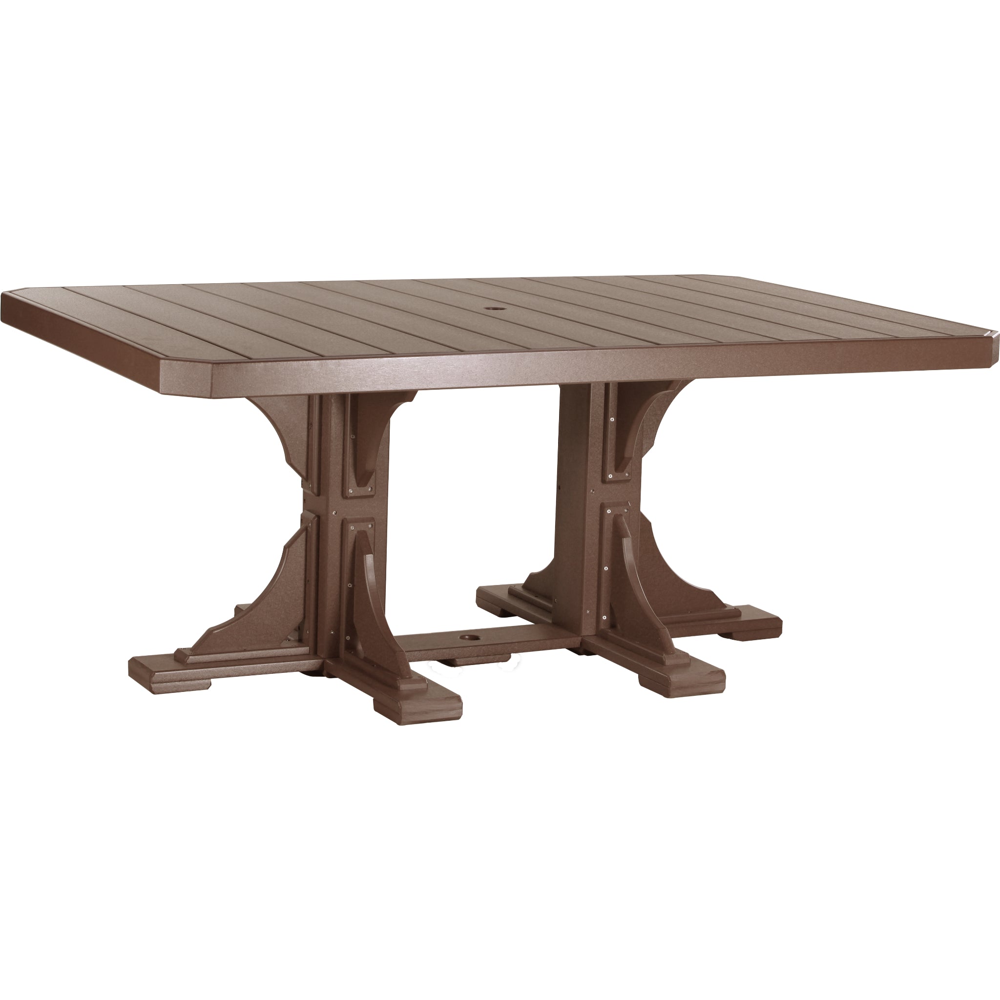 LuxCraft 4′ x 6′ Rectangular Table – Outdoor Poly Patio Dining Table (P46RT)