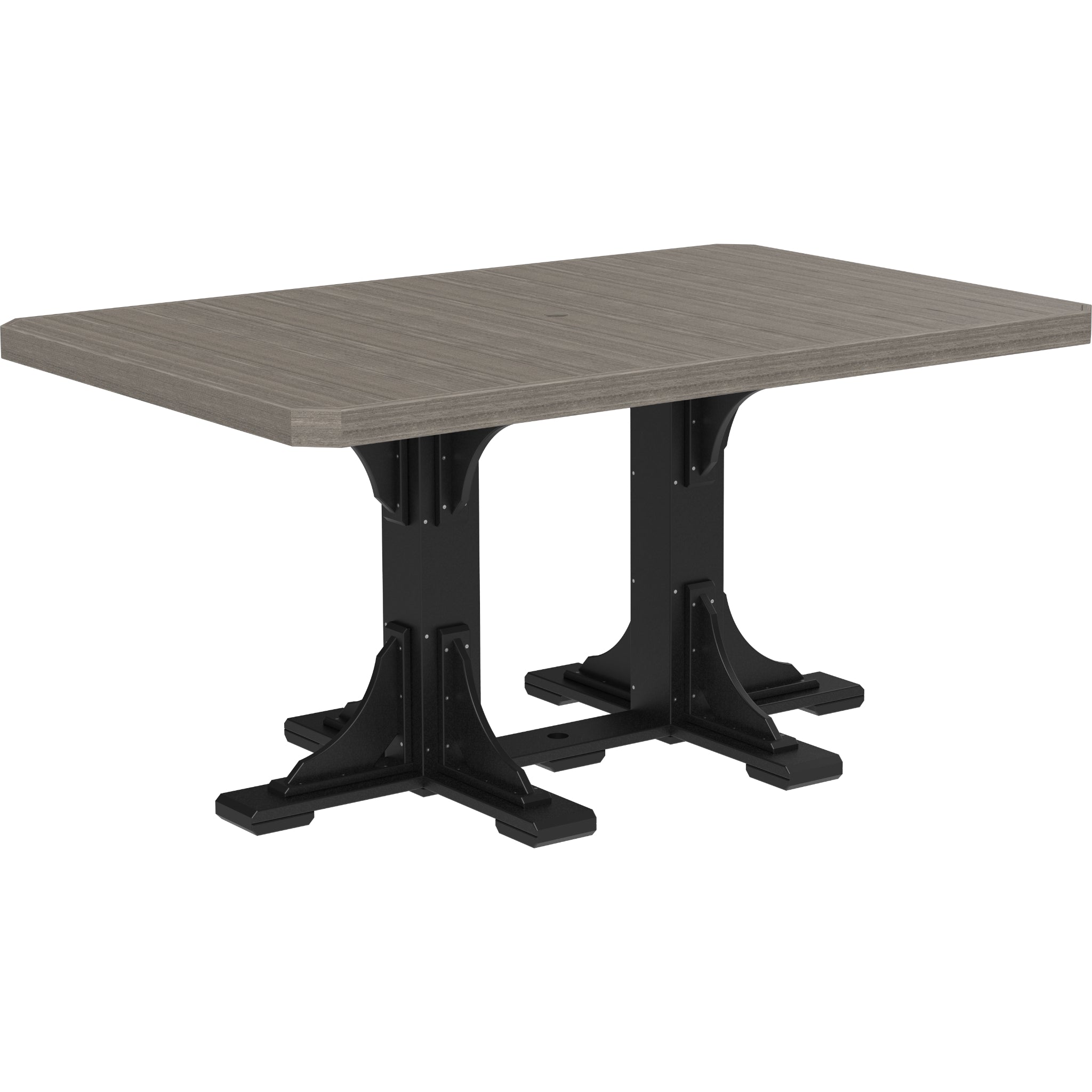 LuxCraft 4′ x 6′ Rectangular Table – Outdoor Poly Patio Counter Height Table (P46RT)