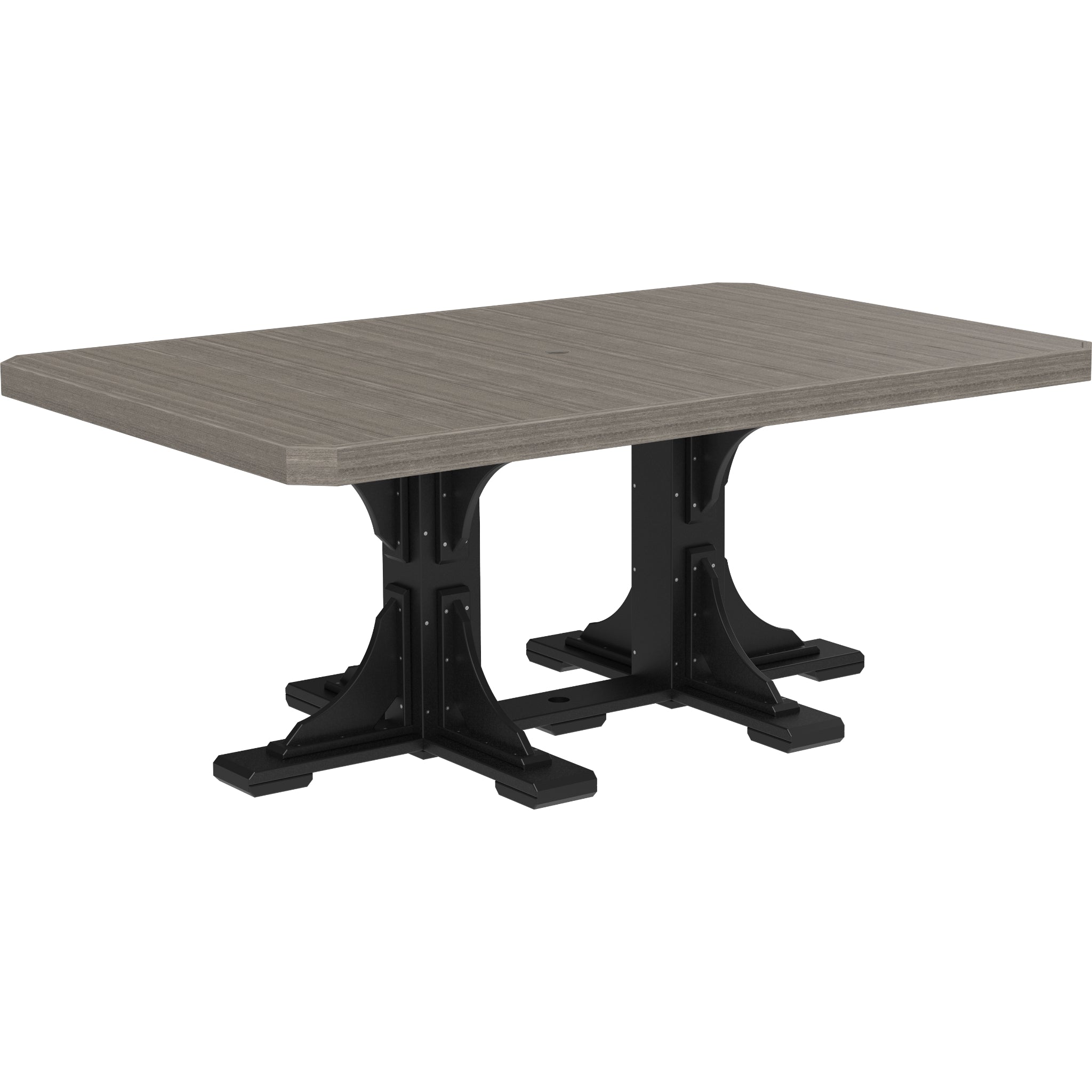 LuxCraft 4′ x 6′ Rectangular Table – Outdoor Poly Patio Dining Table (P46RT)