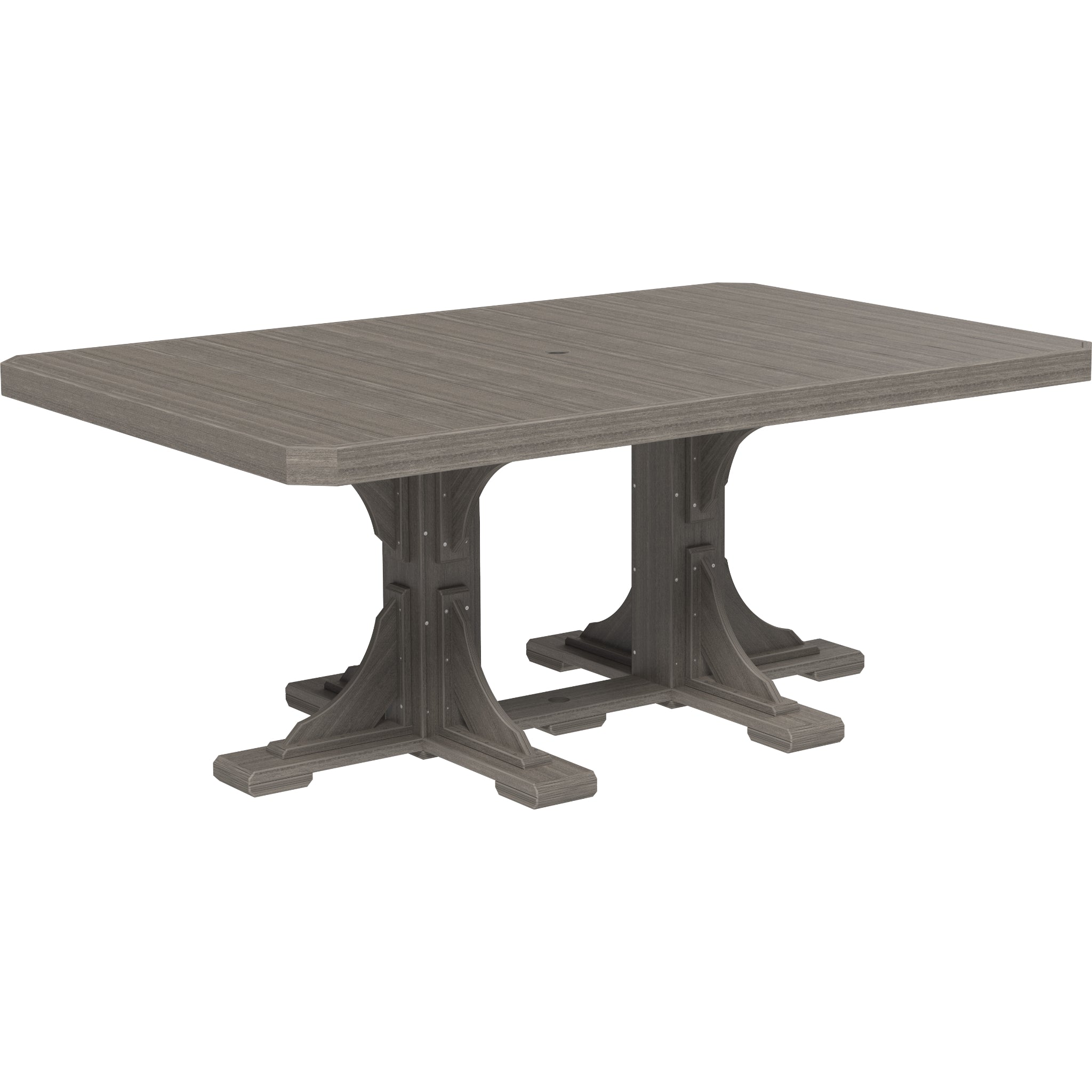 LuxCraft 4′ x 6′ Rectangular Table – Outdoor Poly Patio Dining Table (P46RT)