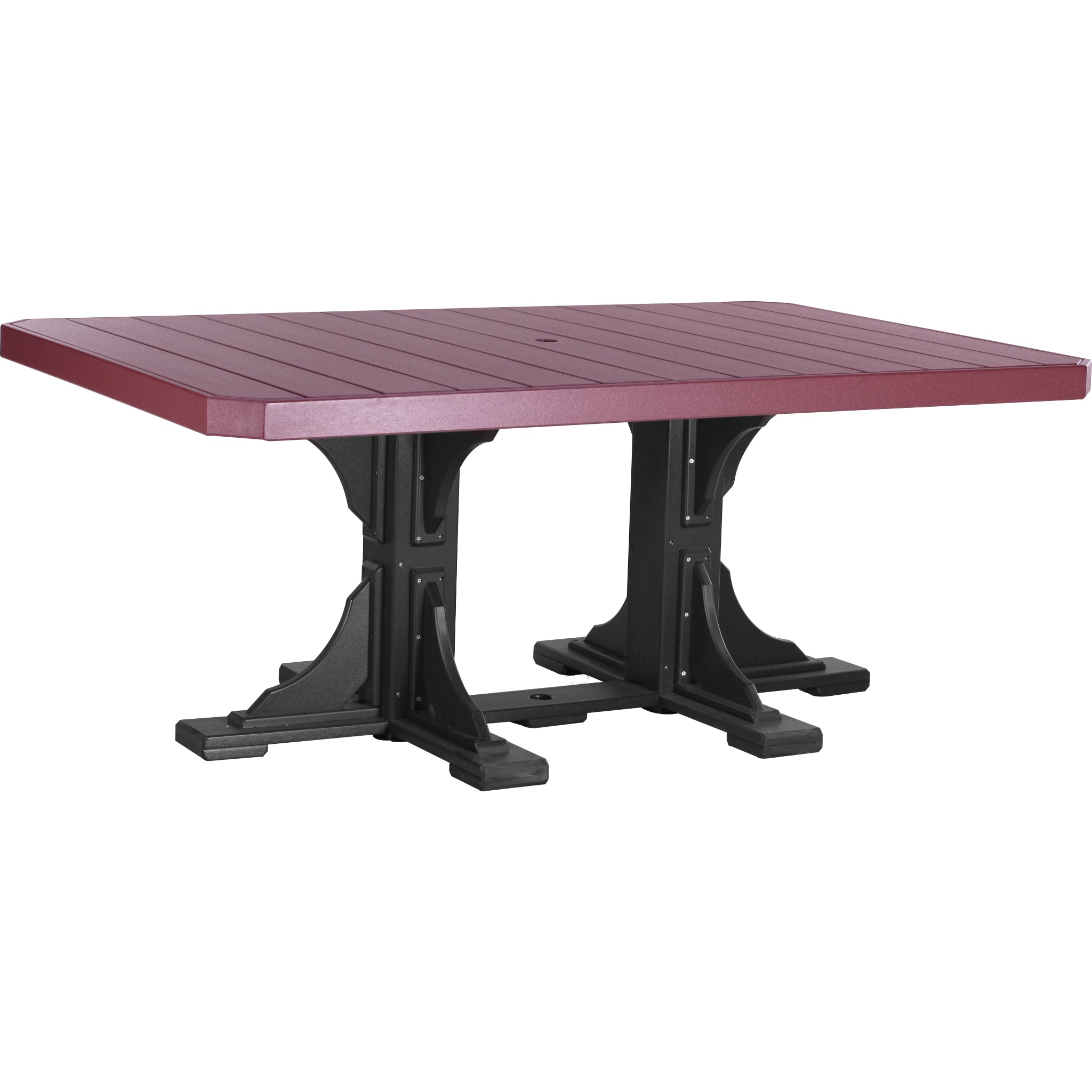 LuxCraft 4′ x 6′ Rectangular Table – Outdoor Poly Patio Dining Table (P46RT)