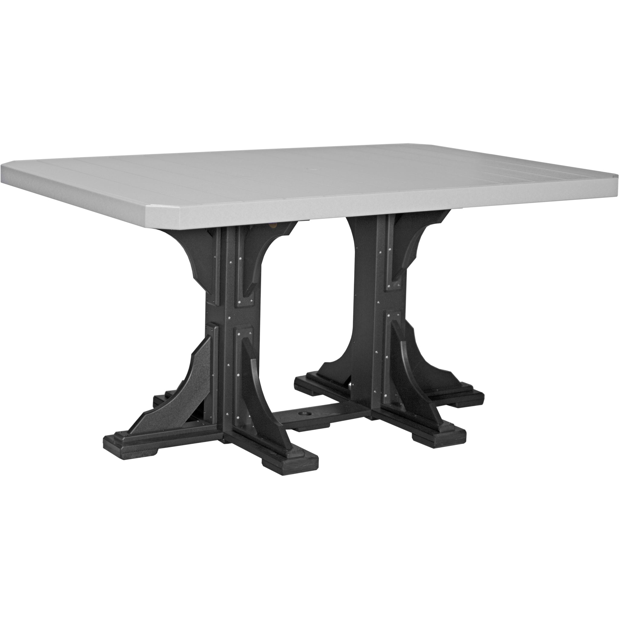 LuxCraft 4′ x 6′ Rectangular Table – Outdoor Poly Patio Counter Height Table (P46RT)