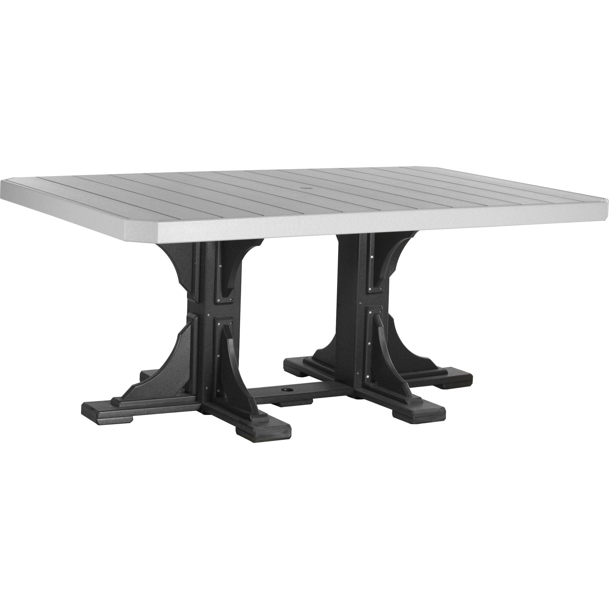 LuxCraft 4′ x 6′ Rectangular Table – Outdoor Poly Patio Dining Table (P46RT)