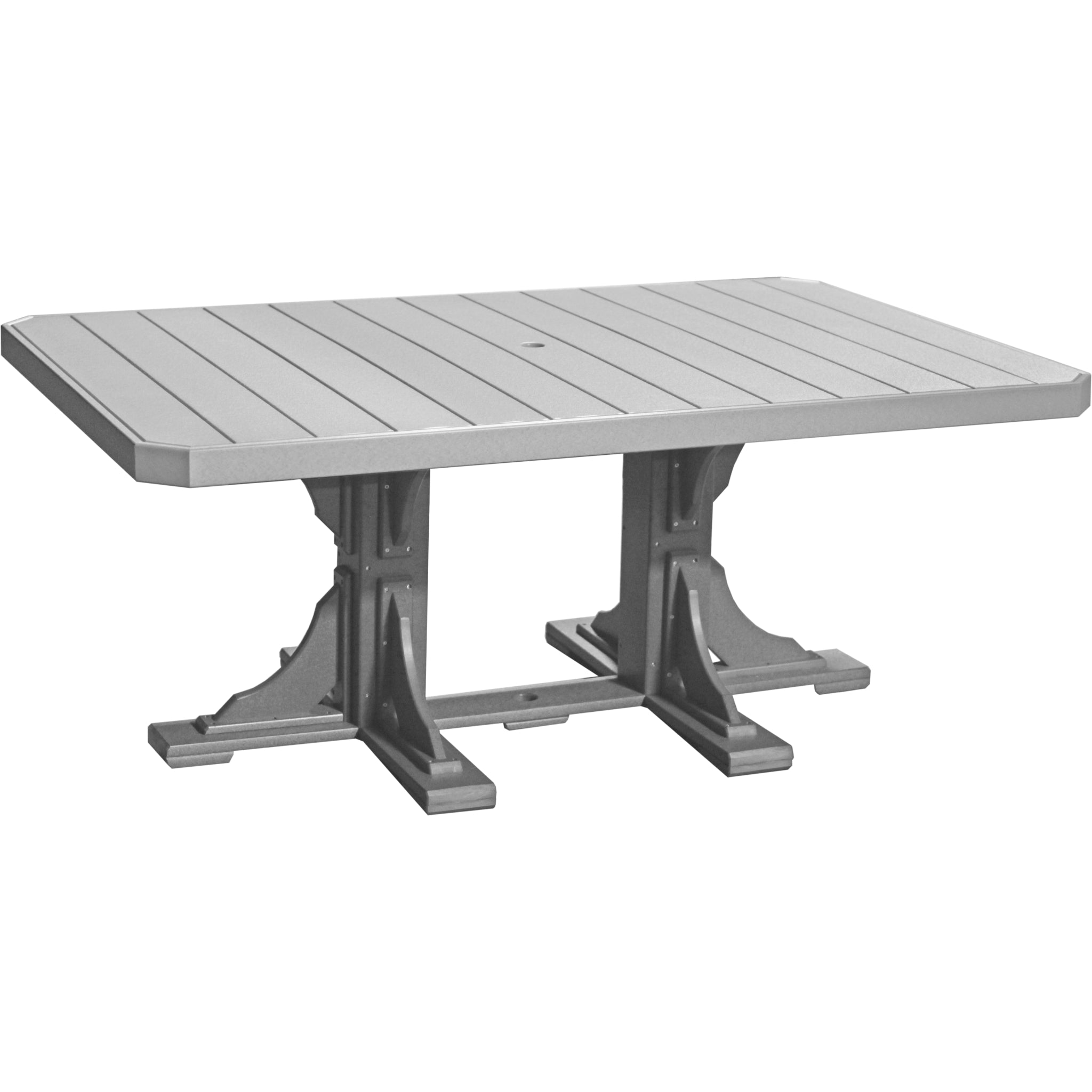 LuxCraft 4′ x 6′ Rectangular Table – Outdoor Poly Patio Dining Table (P46RT)