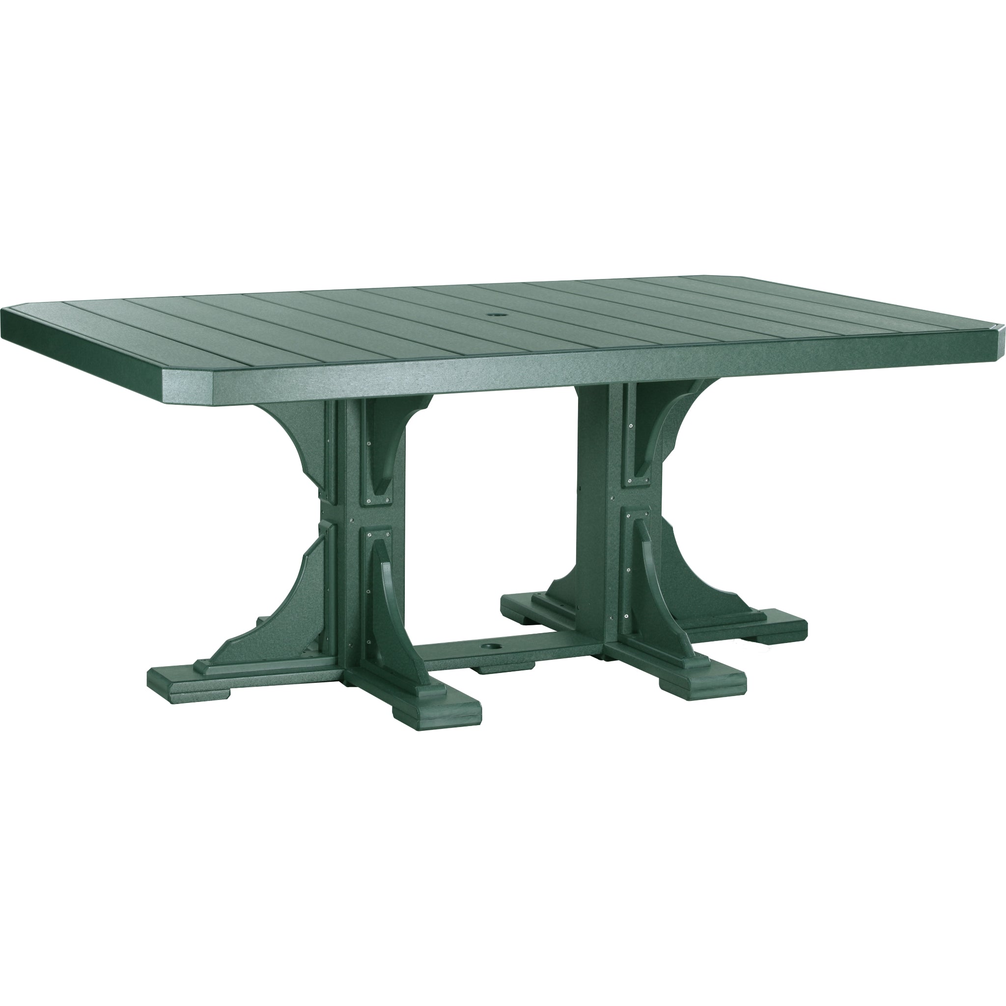 LuxCraft 4′ x 6′ Rectangular Table – Outdoor Poly Patio Dining Table (P46RT)