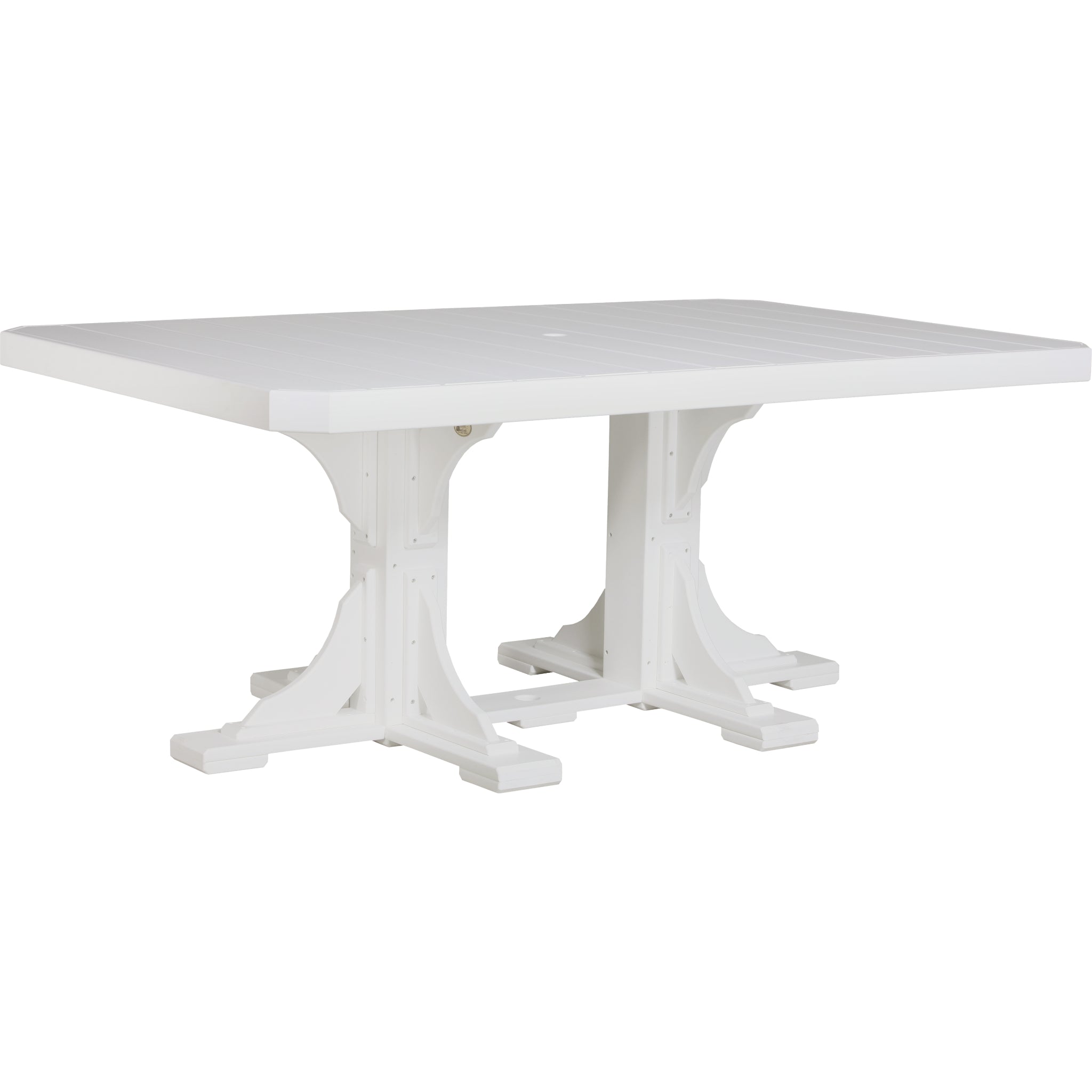 LuxCraft 4′ x 6′ Rectangular Table – Outdoor Poly Patio Dining Table (P46RT)