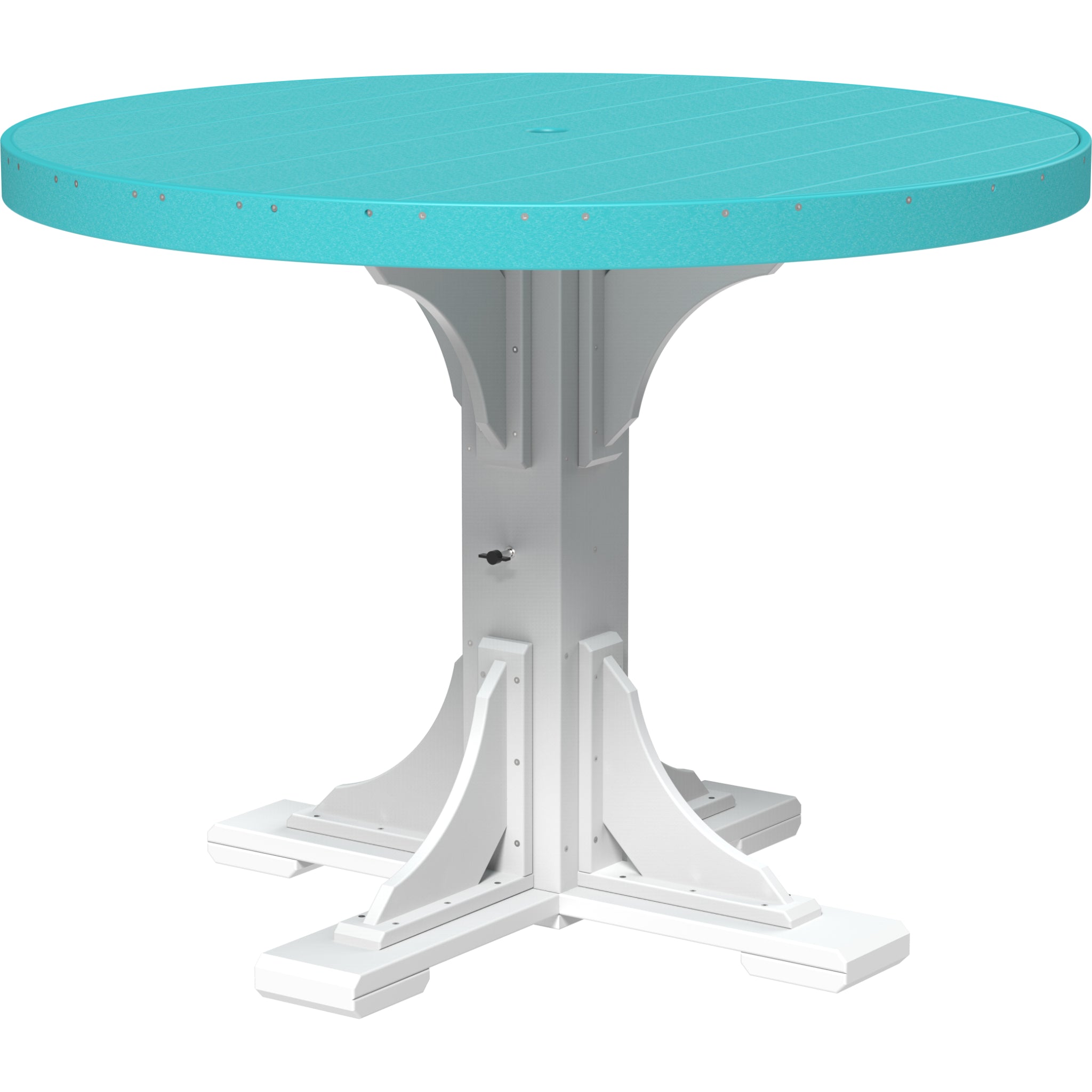 LuxCraft 4′ Round Table – Outdoor Poly Counter Height Table (P4RT)