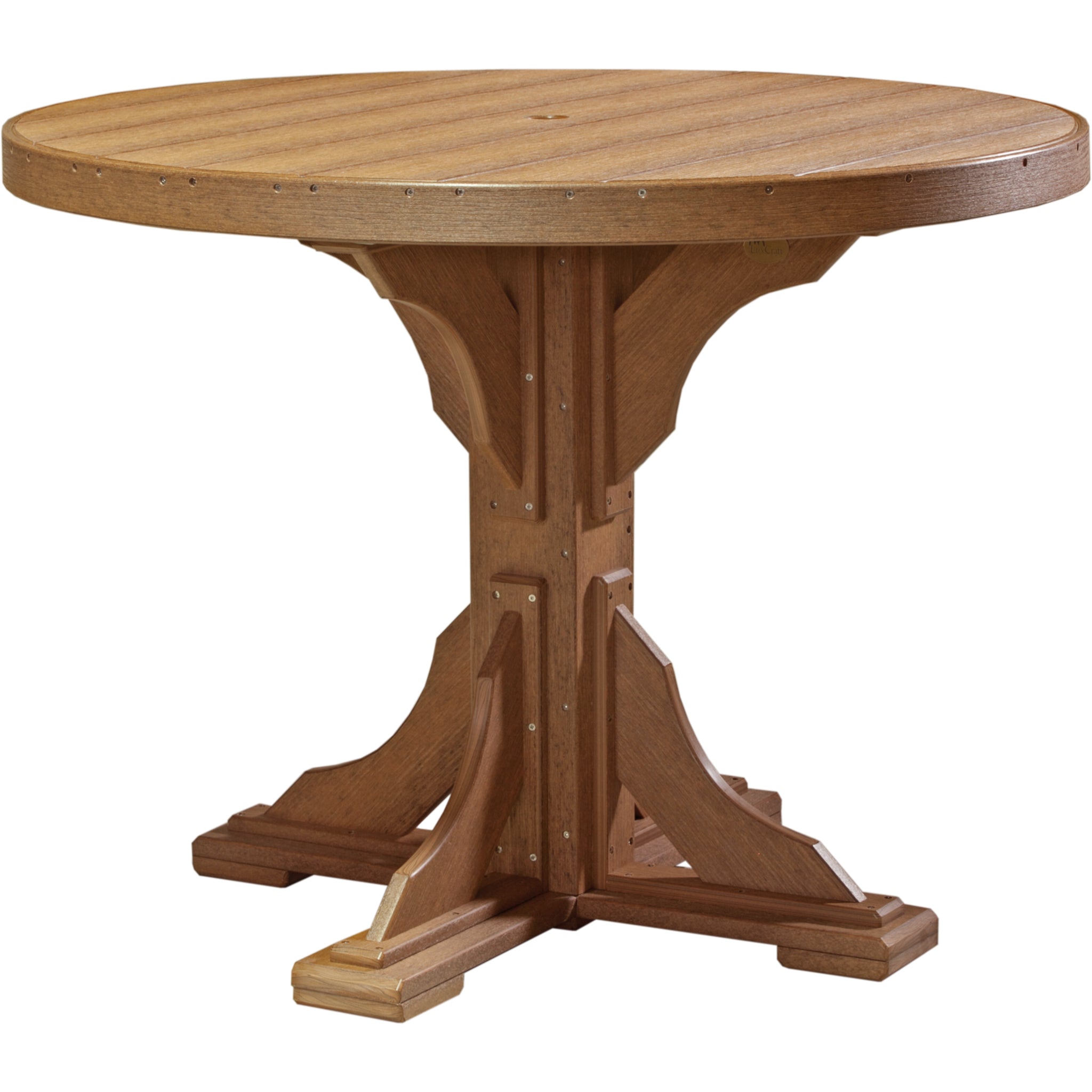 LuxCraft 4′ Round Table – Outdoor Poly Counter Height Table (P4RT)