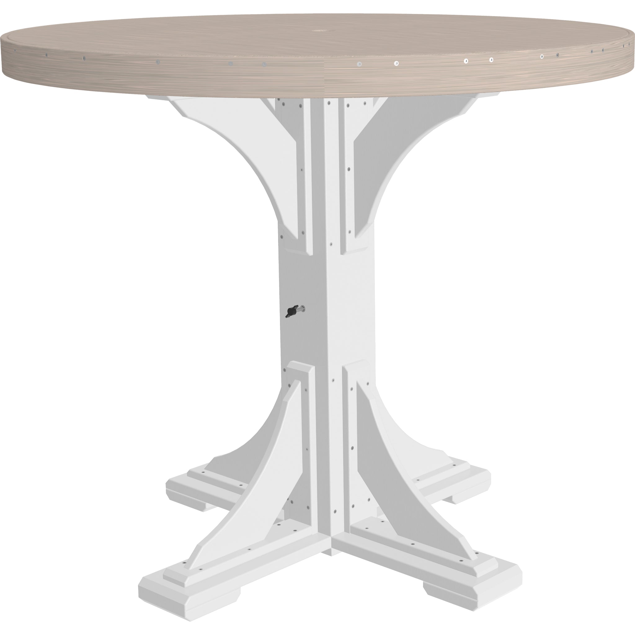 LuxCraft 4′ Round Table – Outdoor Poly Bar Table (P4RT)