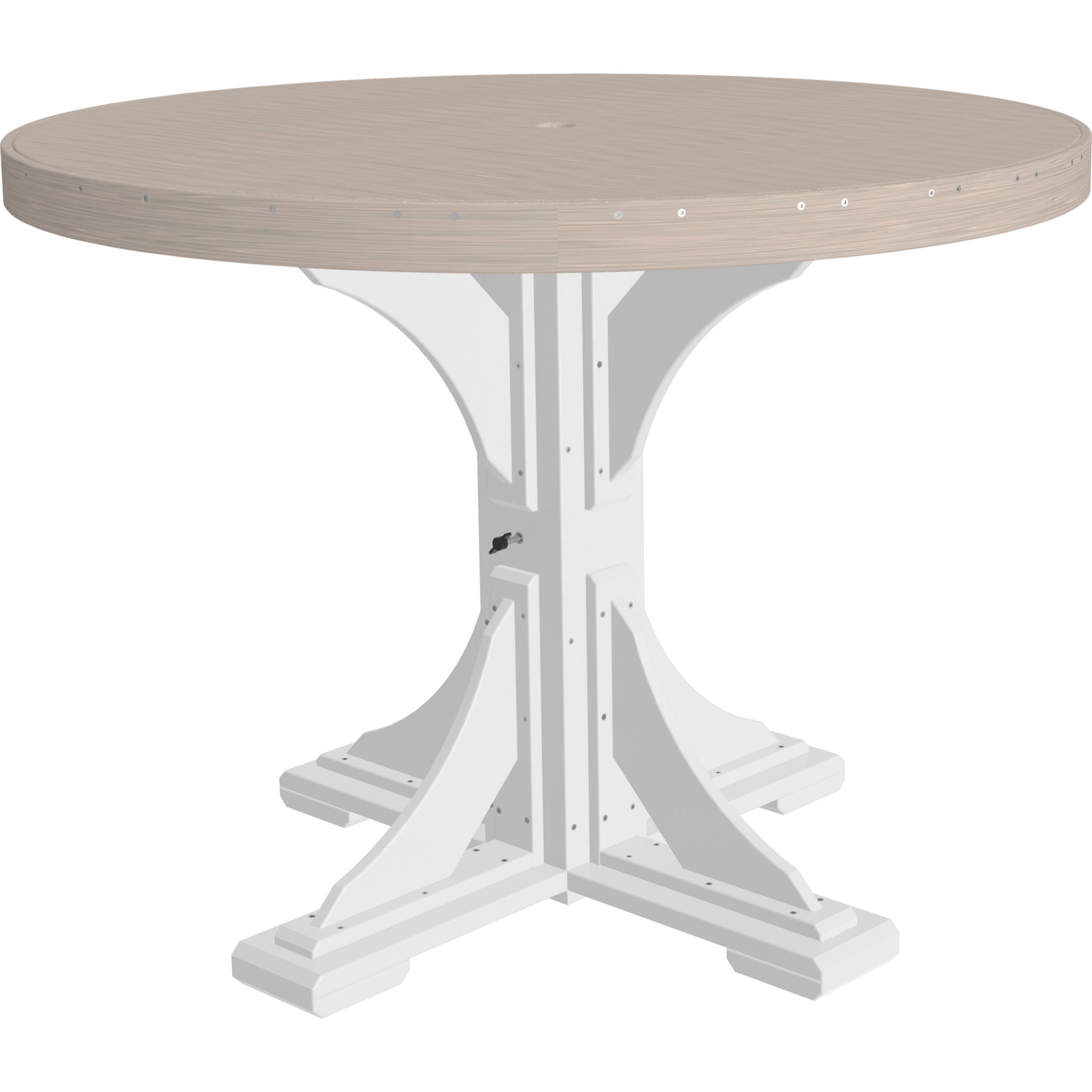 LuxCraft 4′ Round Table – Outdoor Poly Counter Height Table (P4RT)