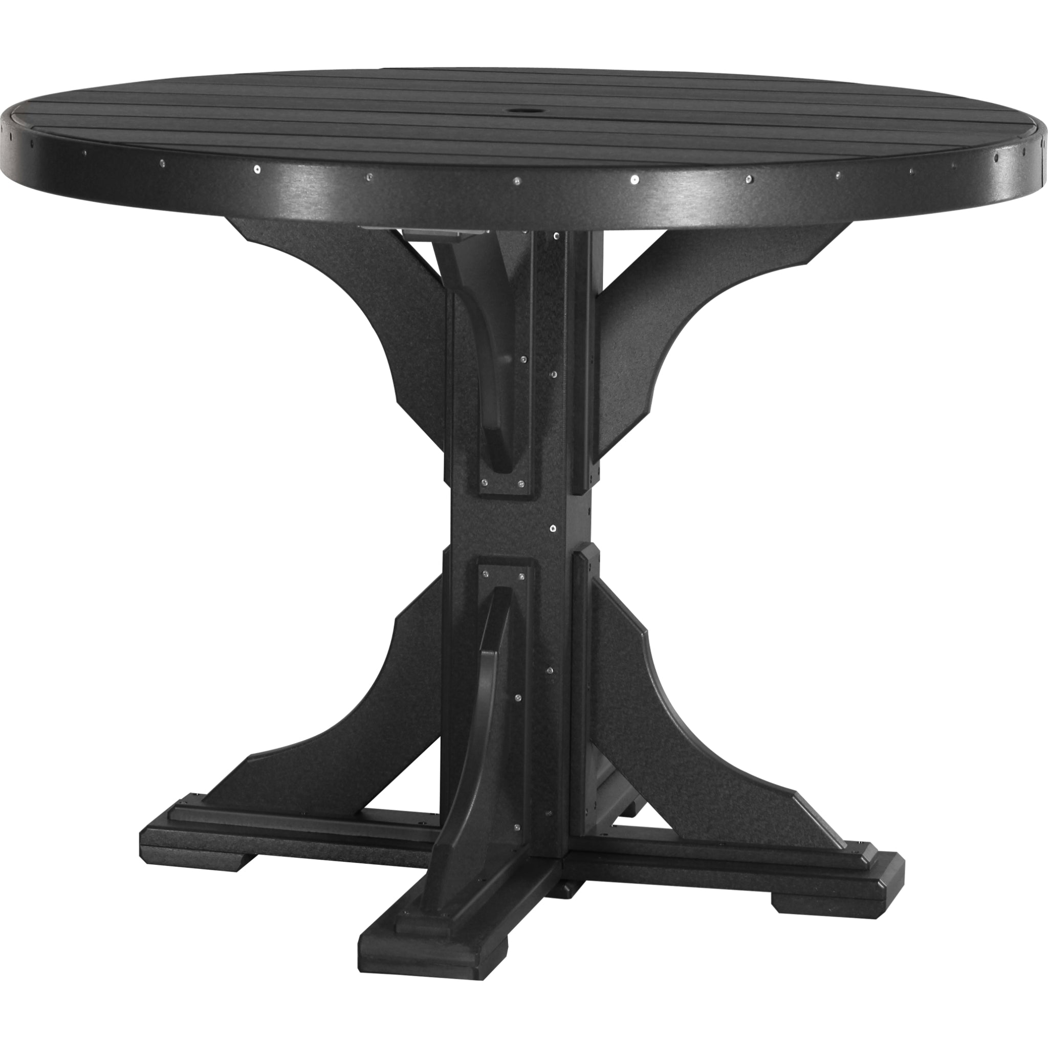LuxCraft 4′ Round Table – Outdoor Poly Counter Height Table (P4RT)