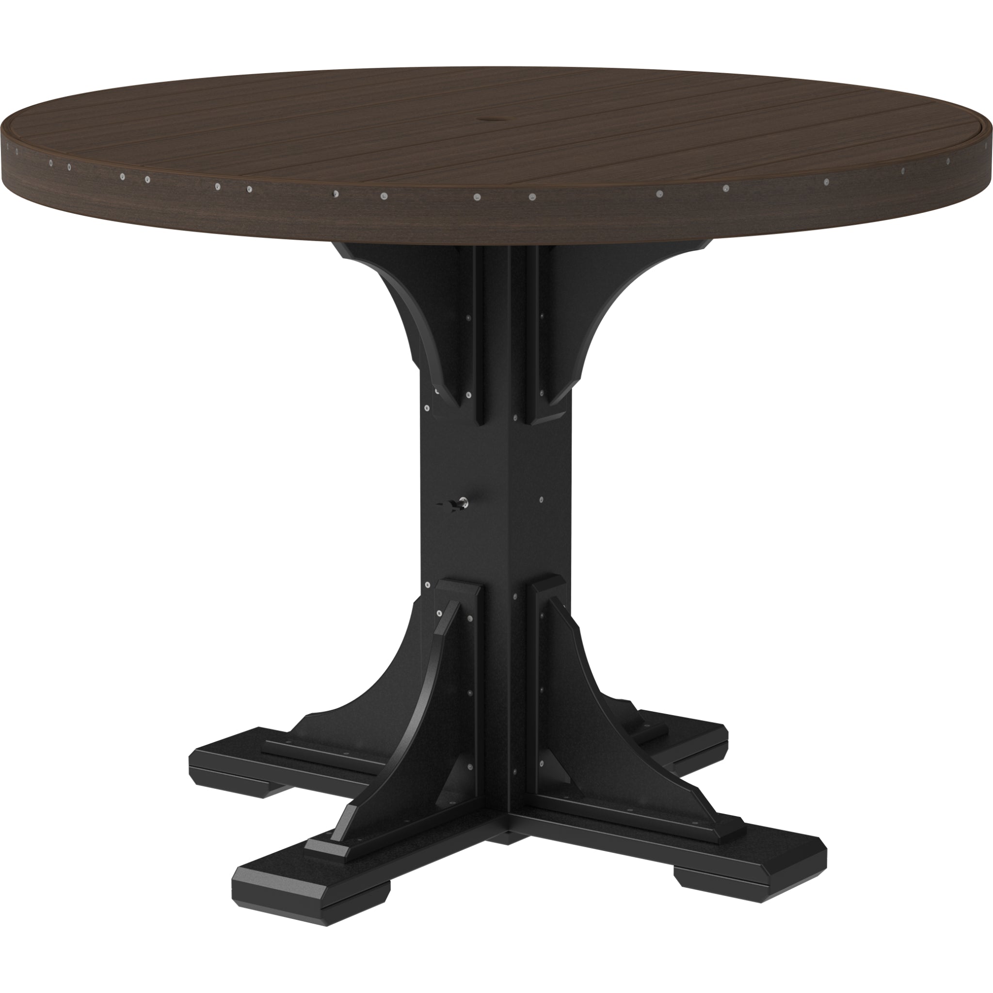 LuxCraft 4′ Round Table – Outdoor Poly Counter Height Table (P4RT)