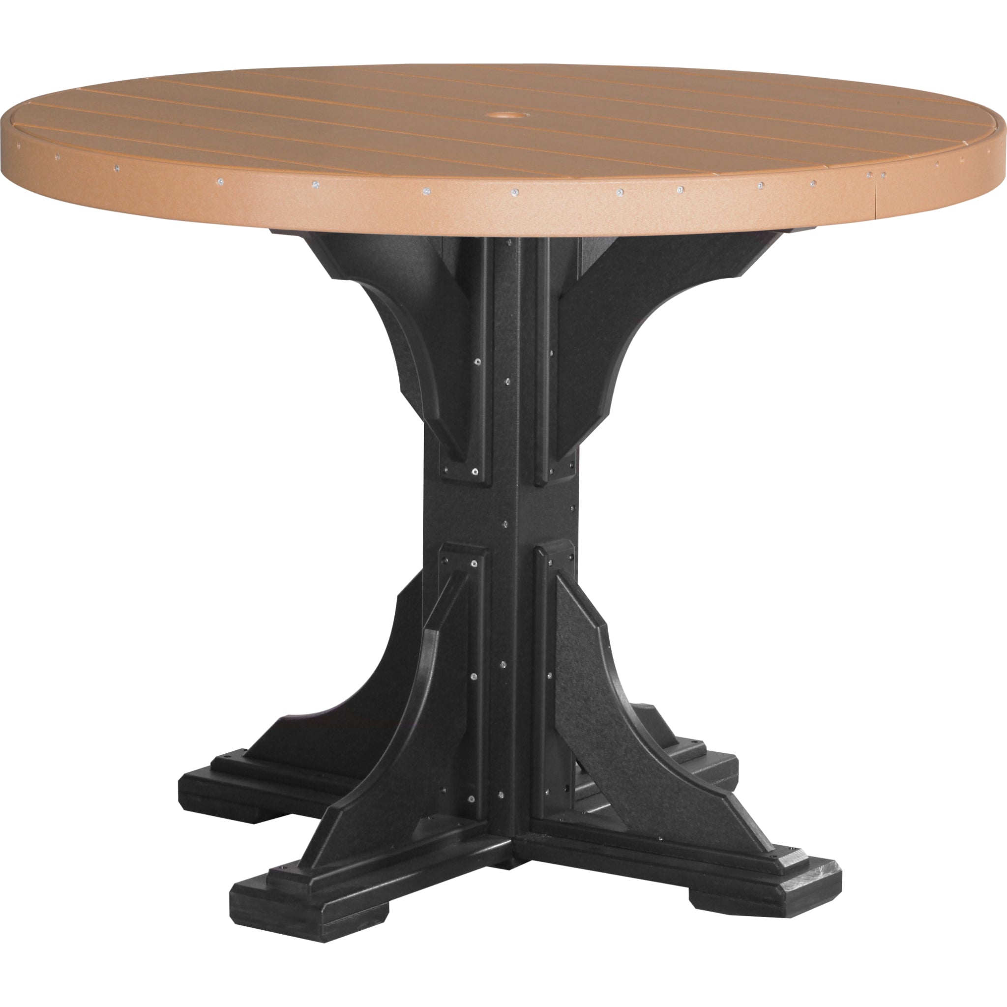 LuxCraft 4′ Round Table – Outdoor Poly Counter Height Table (P4RT)