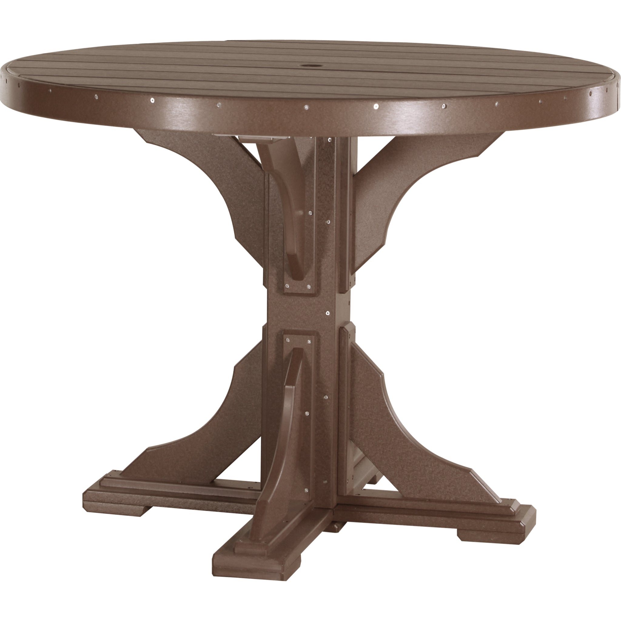 LuxCraft 4′ Round Table – Outdoor Poly Counter Height Table (P4RT)