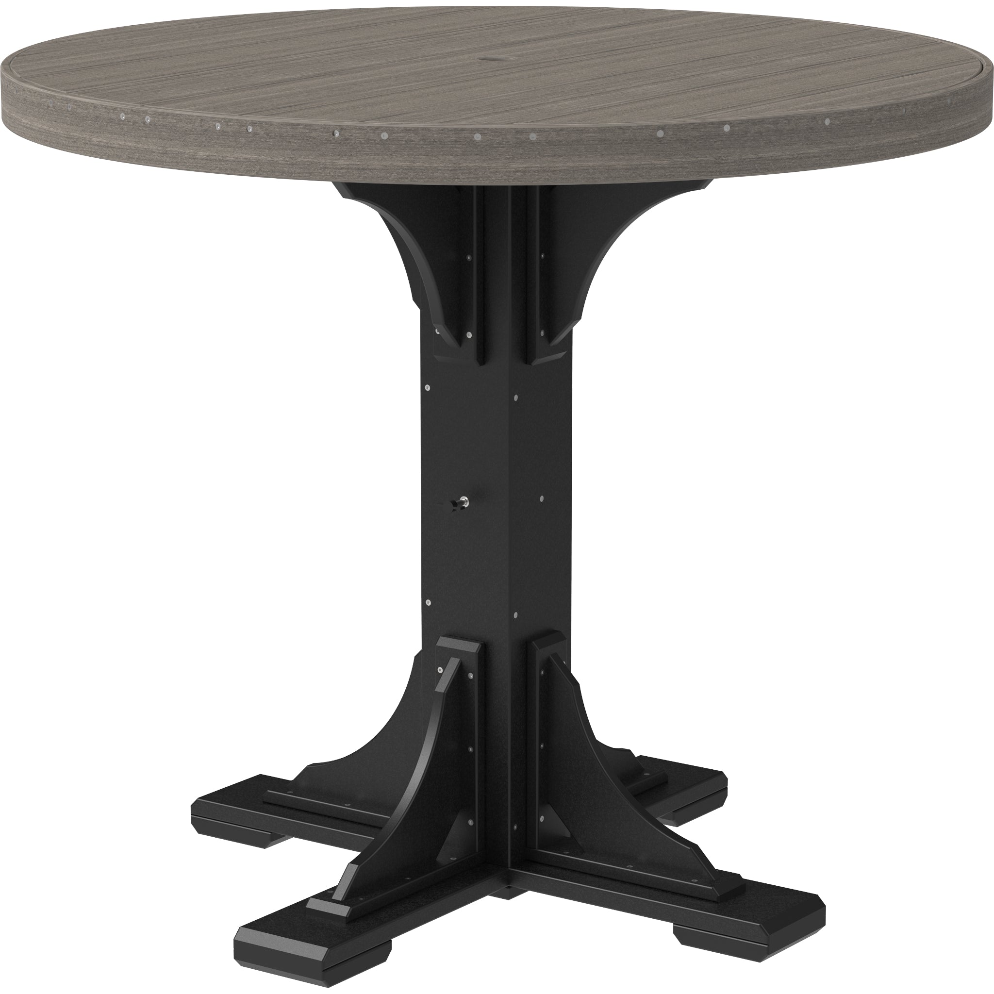 LuxCraft 4′ Round Table – Outdoor Poly Bar Table (P4RT)