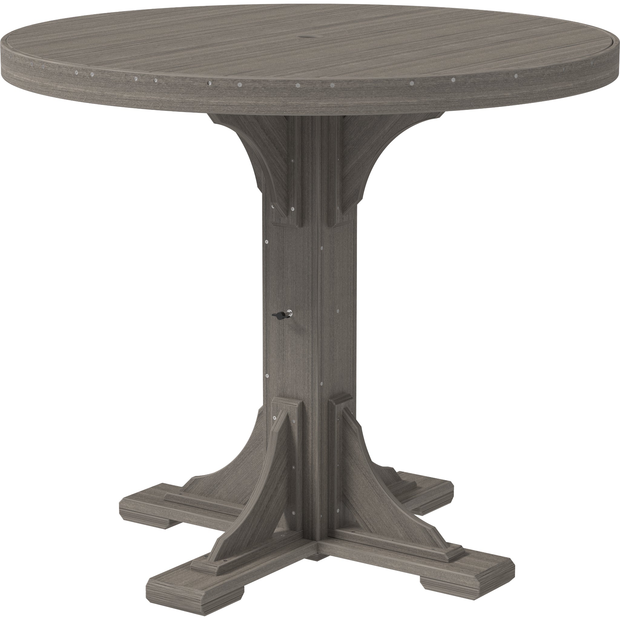 LuxCraft 4′ Round Table – Outdoor Poly Bar Table (P4RT)