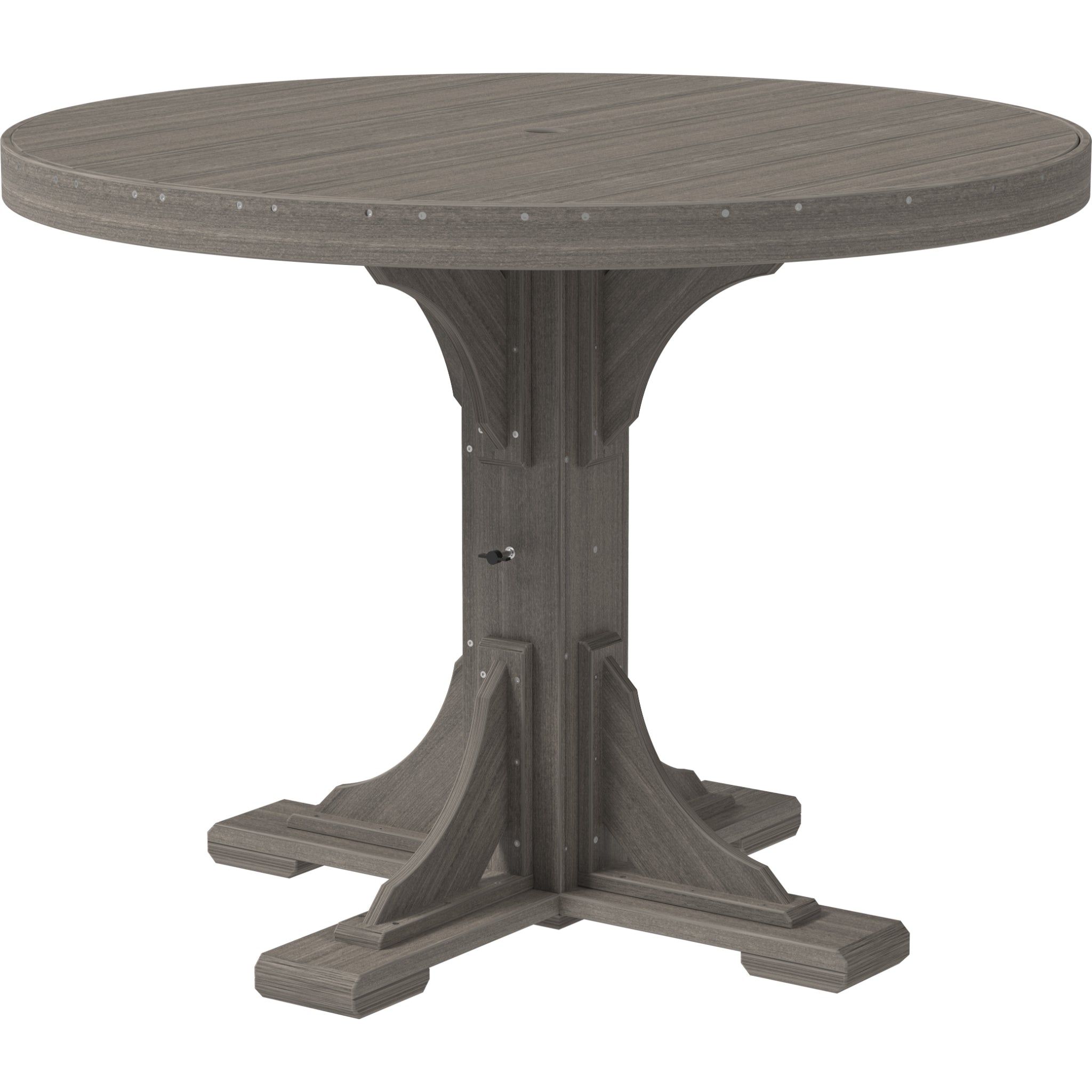 LuxCraft 4′ Round Table – Outdoor Poly Counter Height Table (P4RT)