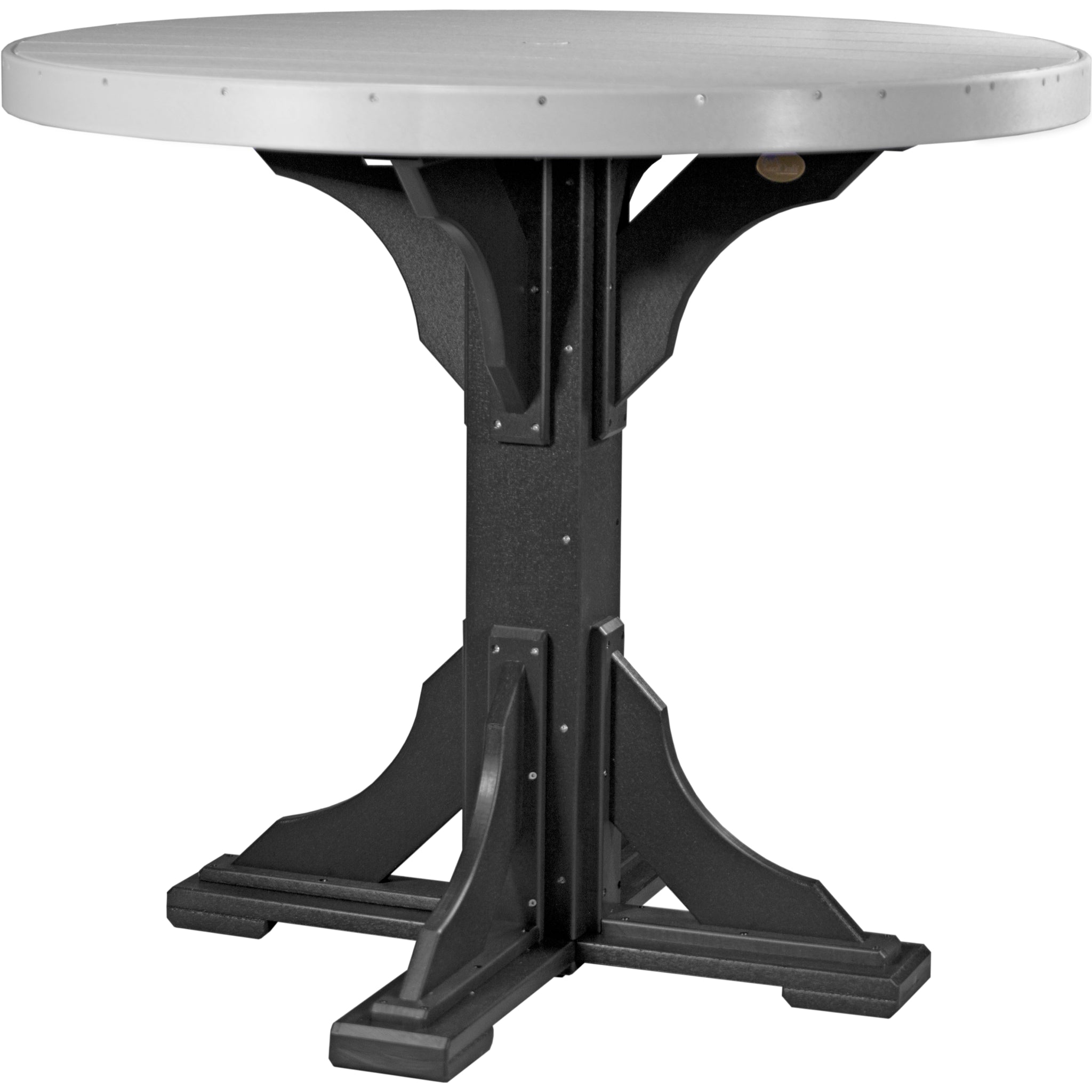LuxCraft 4′ Round Table – Outdoor Poly Bar Table (P4RT)