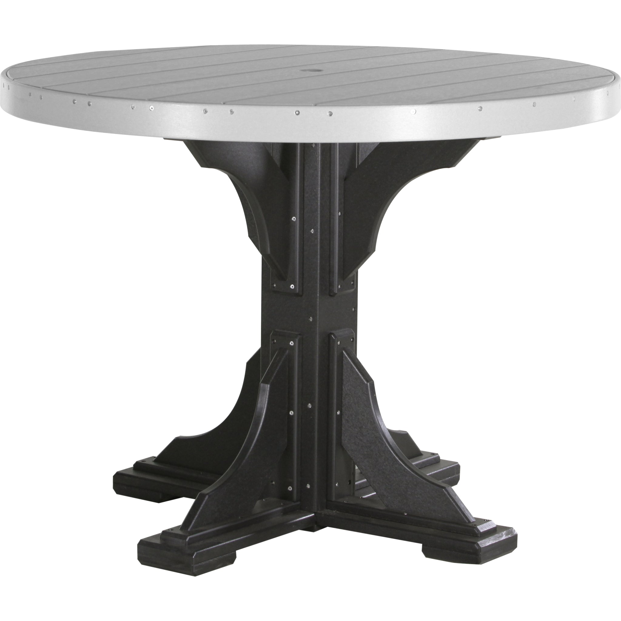 LuxCraft 4′ Round Table – Outdoor Poly Counter Height Table (P4RT)