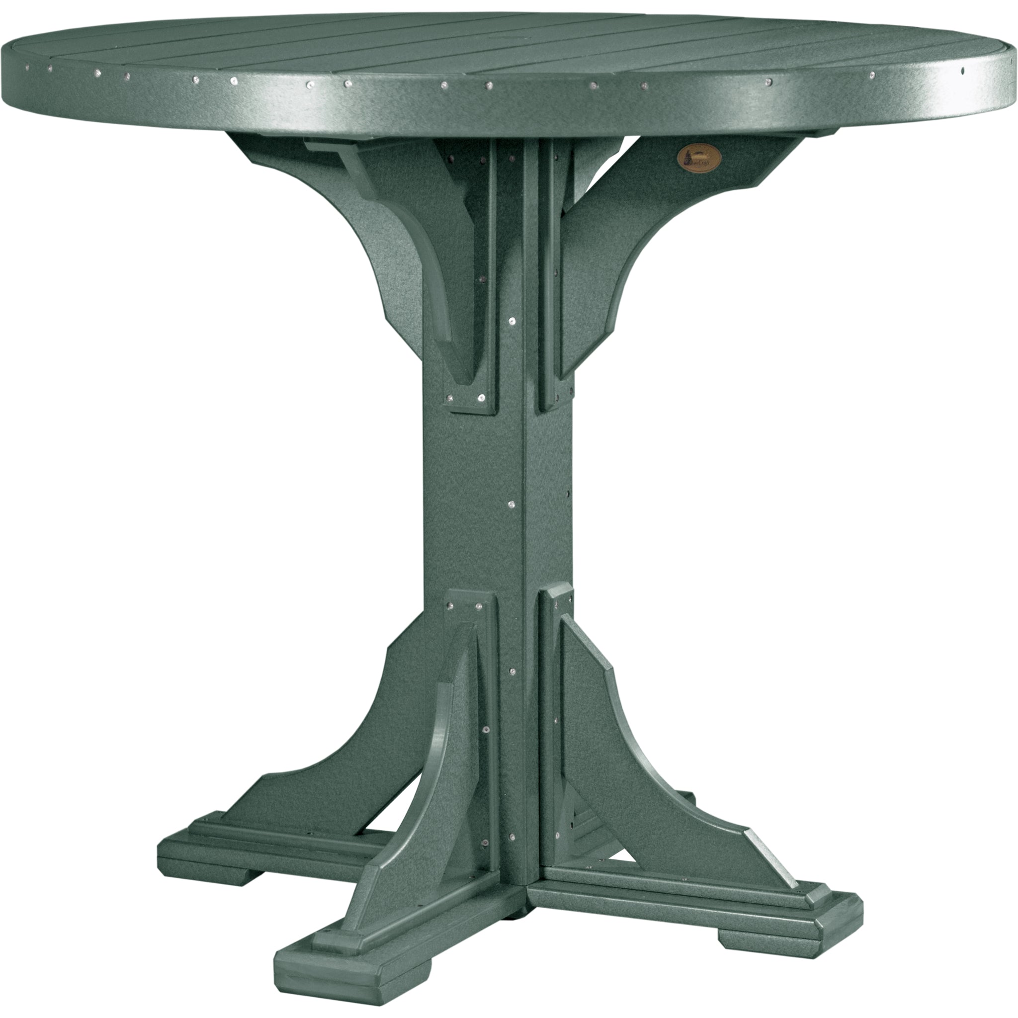 LuxCraft 4′ Round Table – Outdoor Poly Bar Table (P4RT)
