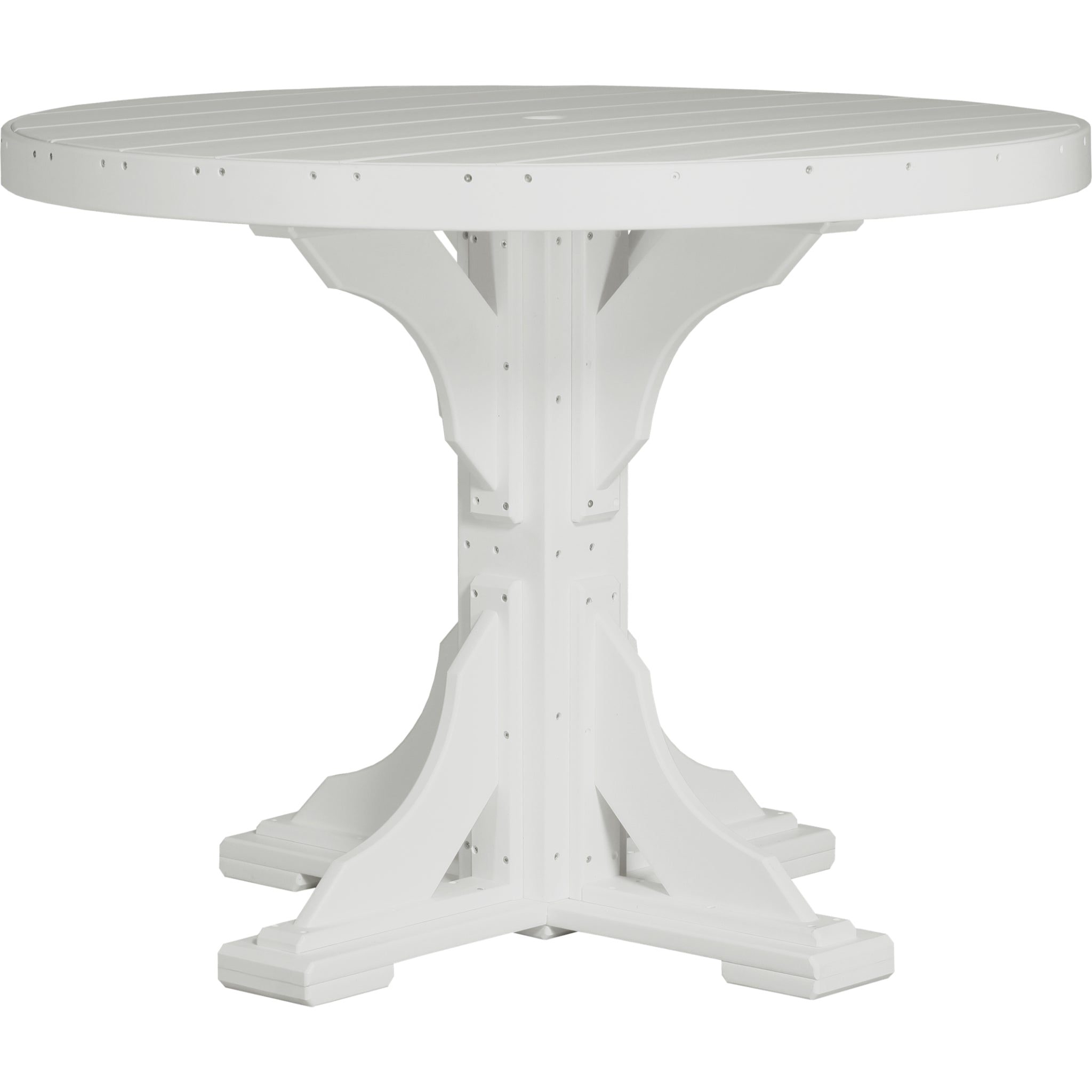 LuxCraft 4′ Round Table – Outdoor Poly Counter Height Table (P4RT)