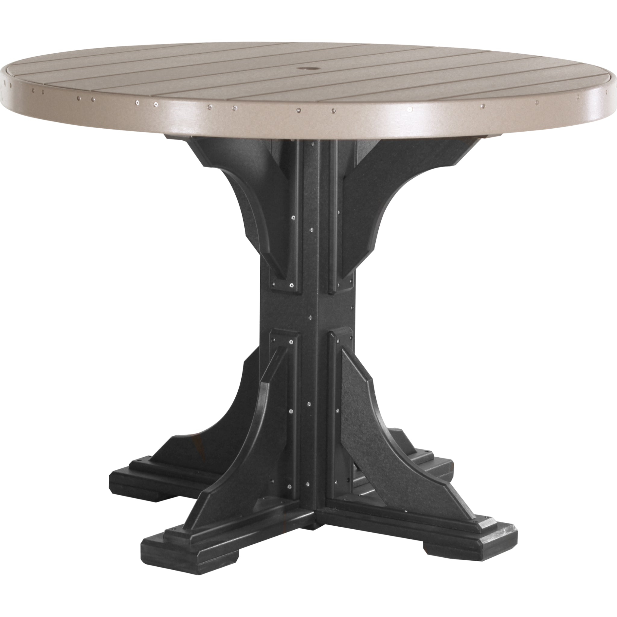 LuxCraft 4′ Round Table – Outdoor Poly Counter Height Table (P4RT)