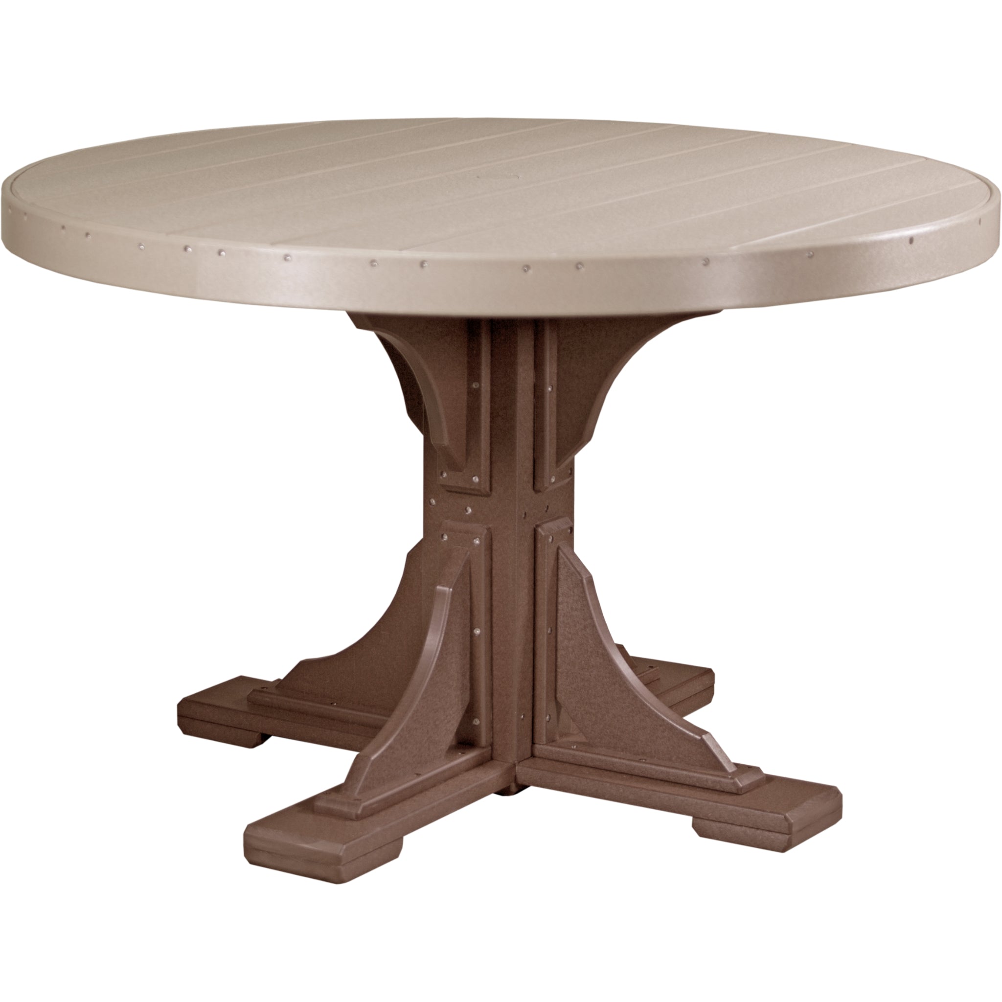 LuxCraft 4′ Round Table – Outdoor Poly Dining Table (P4RT)