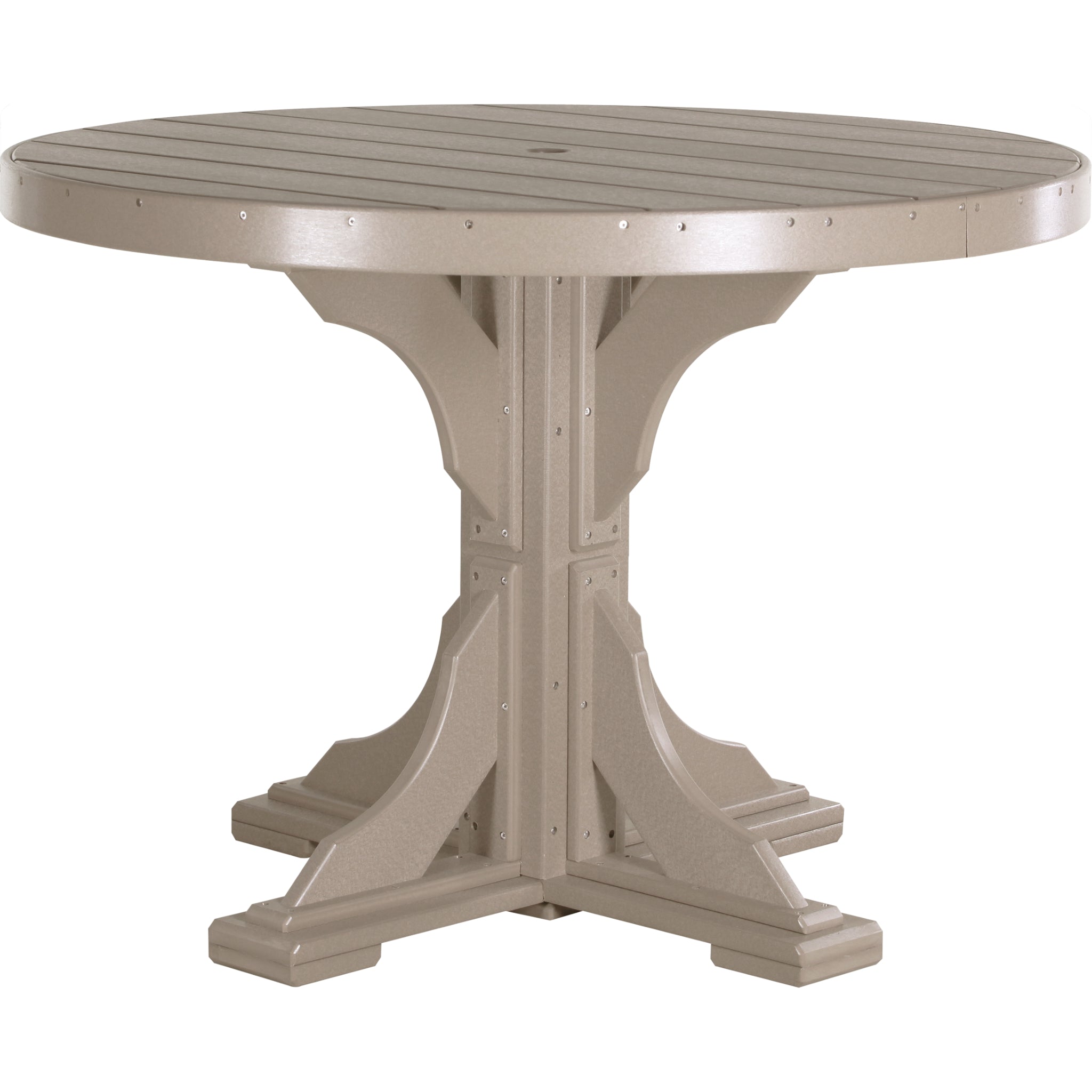 LuxCraft 4′ Round Table – Outdoor Poly Dining Table (P4RT)