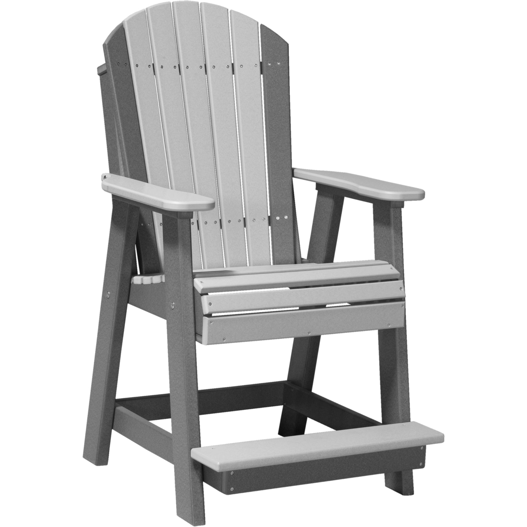 LuxCraft Adirondack Balcony Chair – Outdoor Poly High-Back Balcony Chair (PABC)