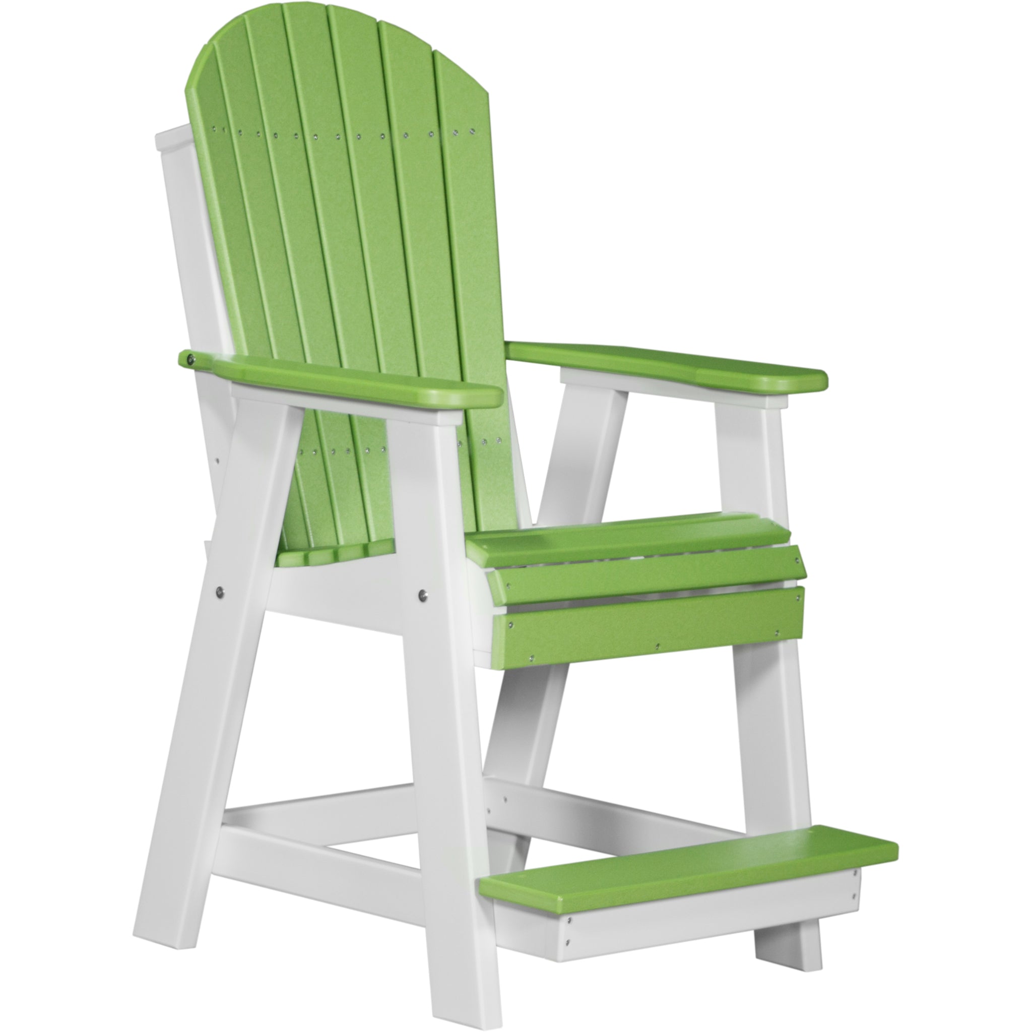 LuxCraft Adirondack Balcony Chair – Outdoor Poly High-Back Balcony Chair (PABC)