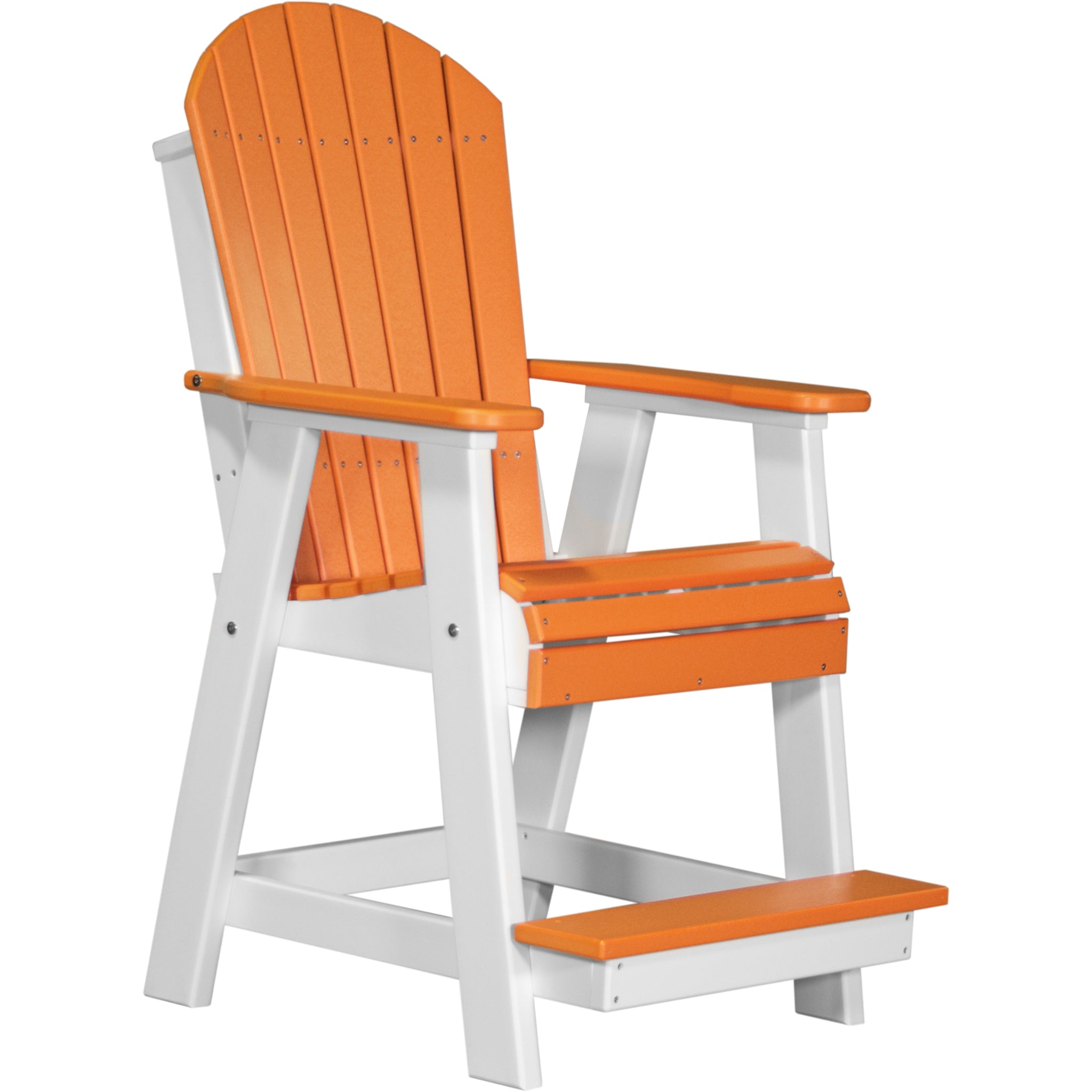 LuxCraft Adirondack Balcony Chair – Outdoor Poly High-Back Balcony Chair (PABC)