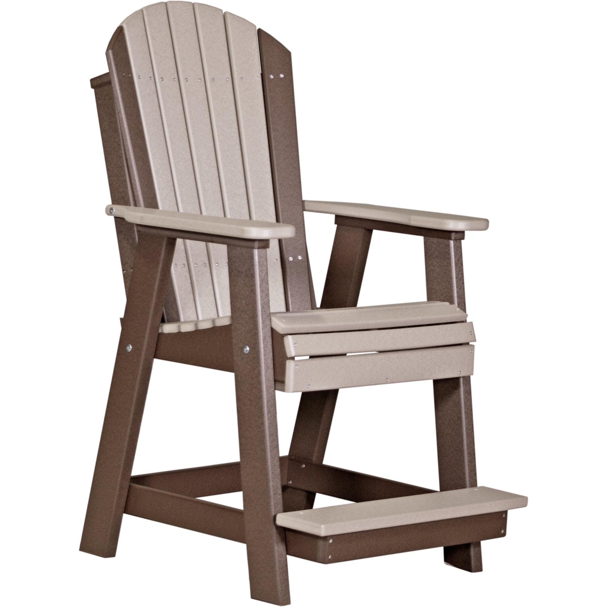 LuxCraft Adirondack Balcony Chair – Outdoor Poly High-Back Balcony Chair (PABC)