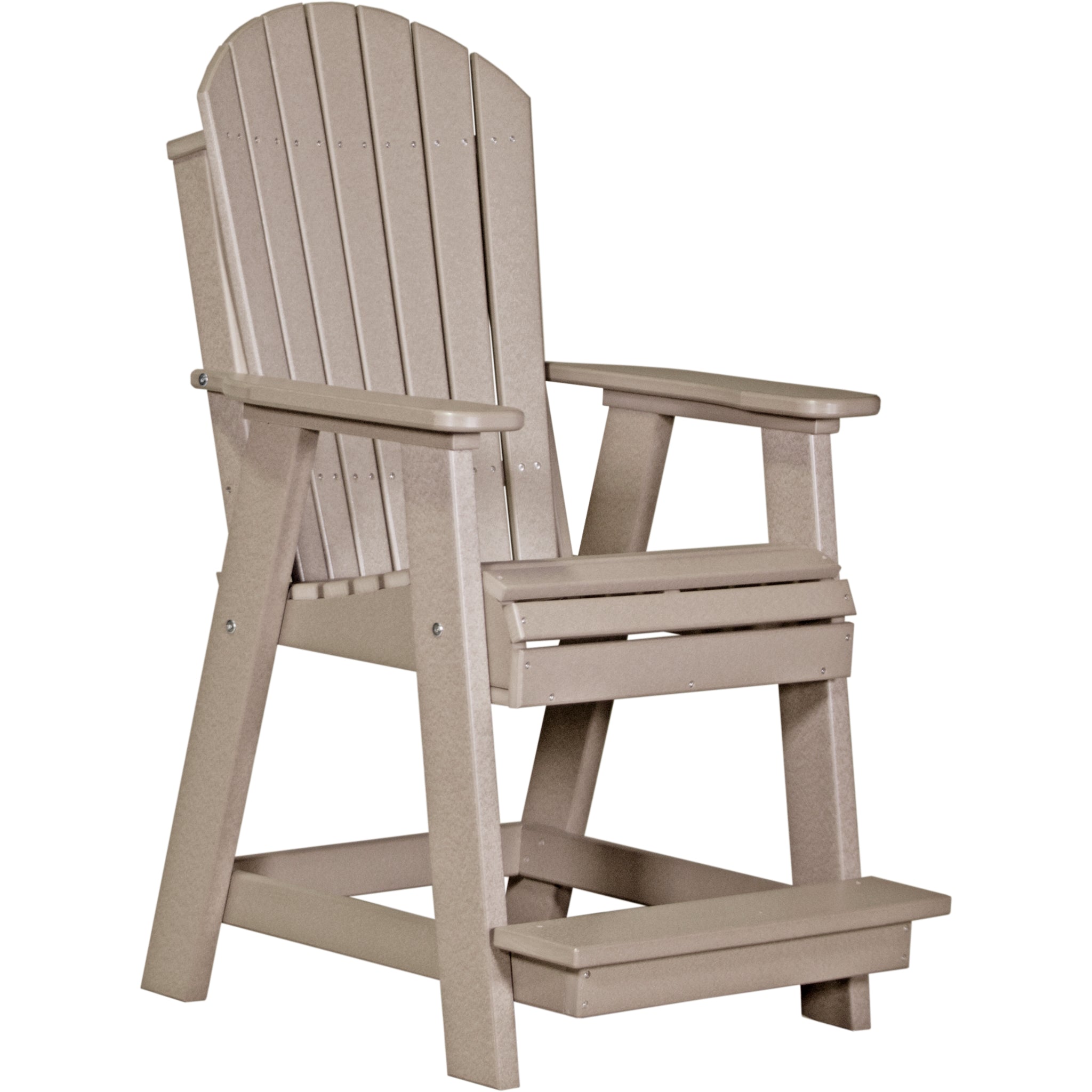 LuxCraft Adirondack Balcony Chair – Outdoor Poly High-Back Balcony Chair (PABC)