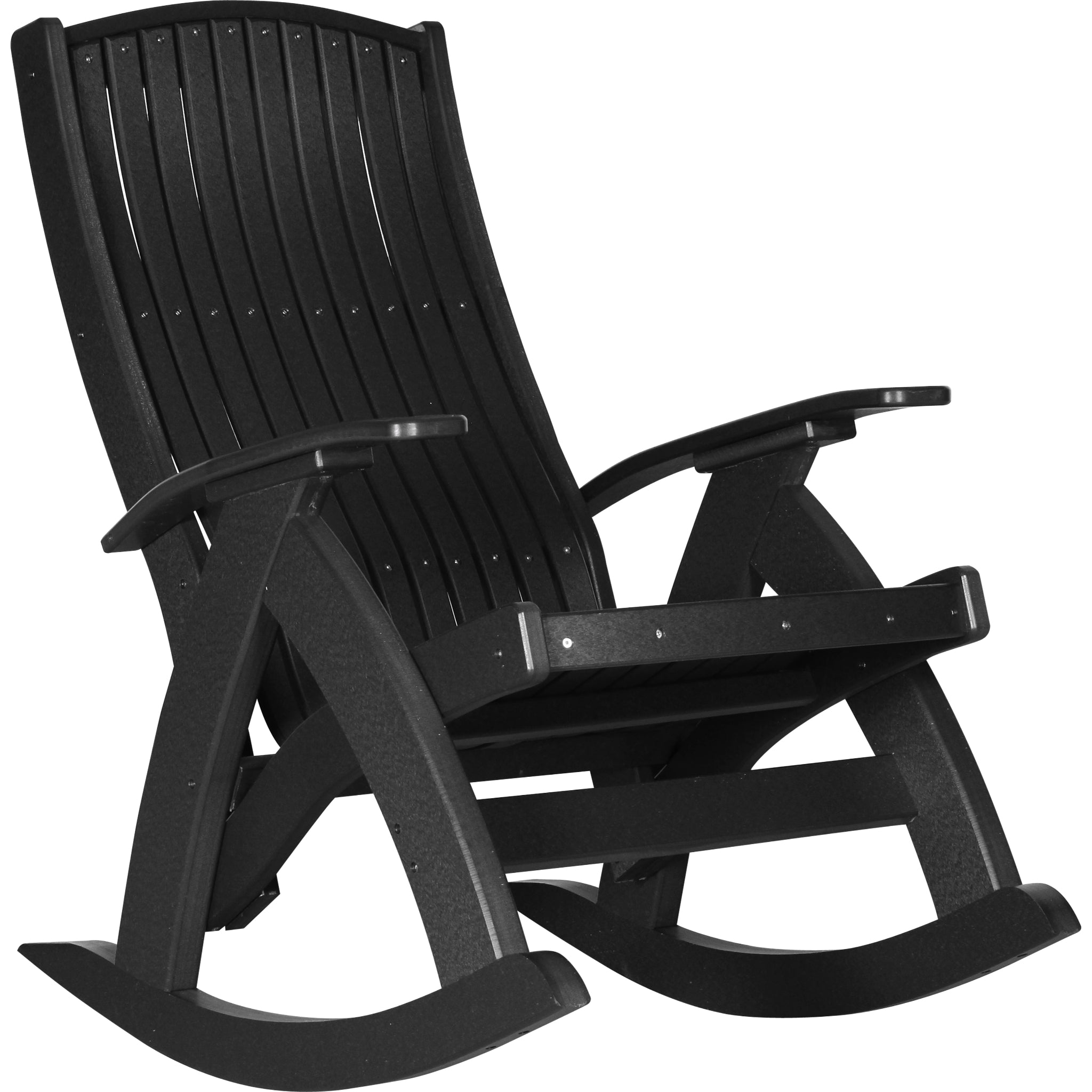 LuxCraft Comfort Rocker – Outdoor Poly Rocking Chair (PCR)