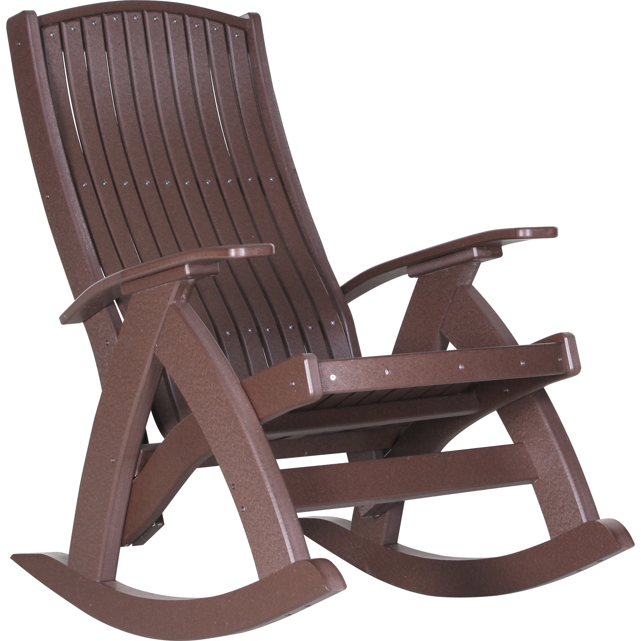 LuxCraft Comfort Rocker – Outdoor Poly Rocking Chair (PCR)