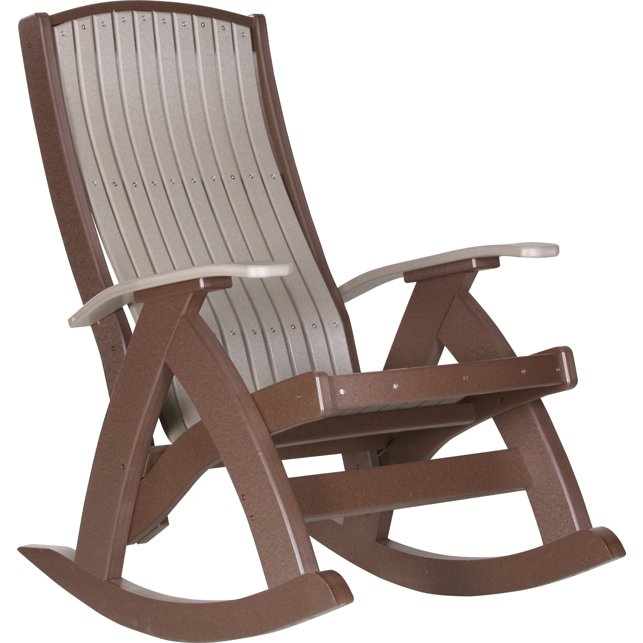 LuxCraft Comfort Rocker – Outdoor Poly Rocking Chair (PCR)