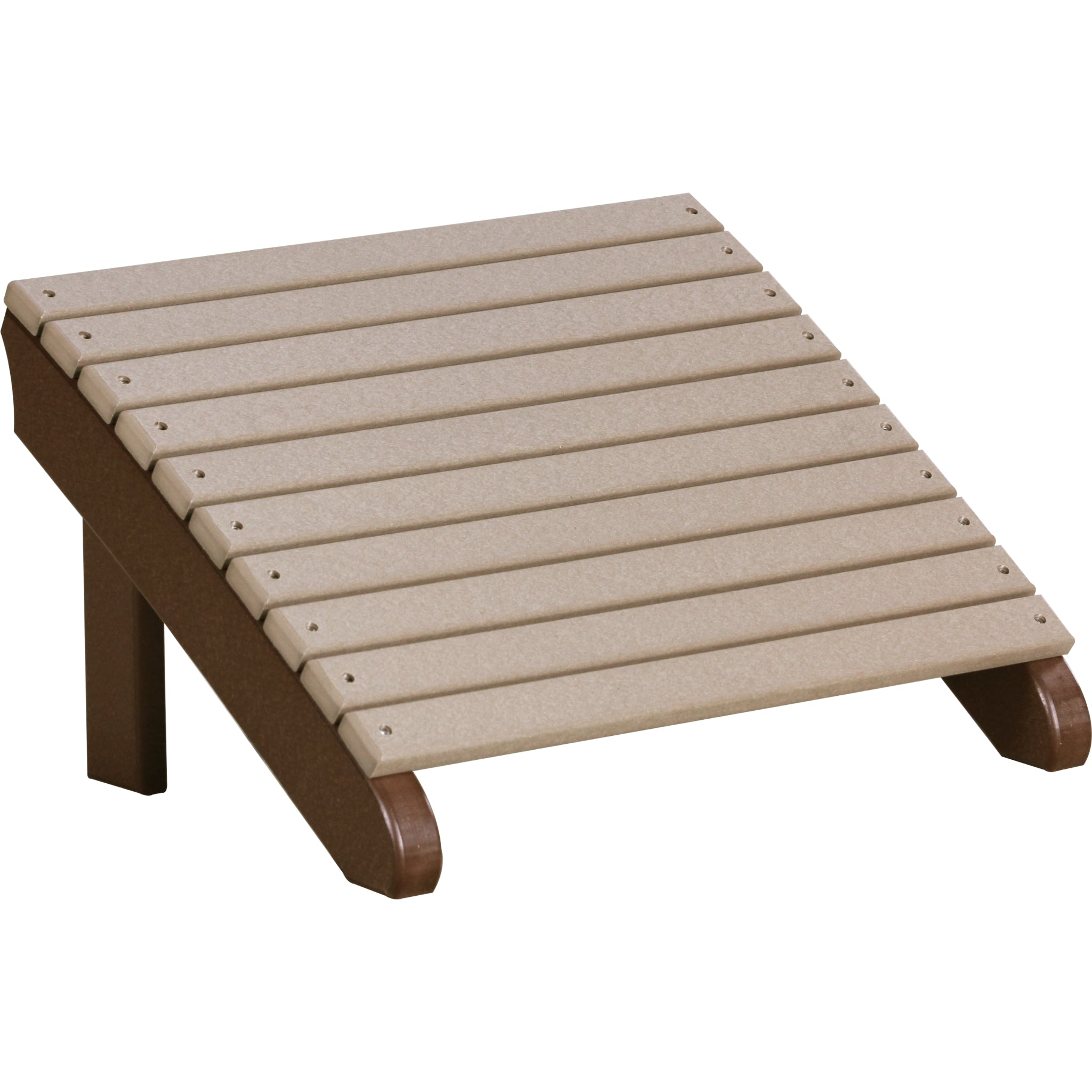 LuxCraft Deluxe Adirondack Footrest – Outdoor Poly Patio Footrest (PDAF)