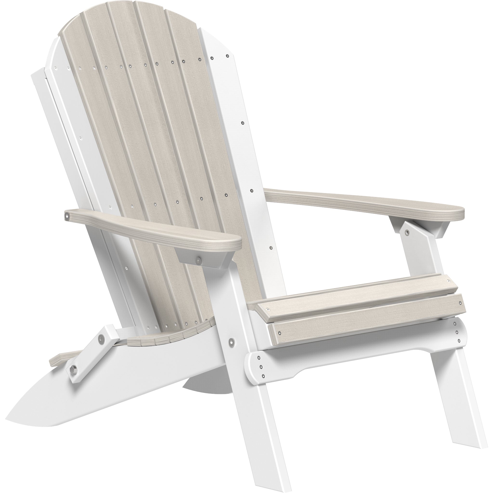 LuxCraft Folding Adirondack Chair – Outdoor Poly Folding Lounge Chair (PFAC)